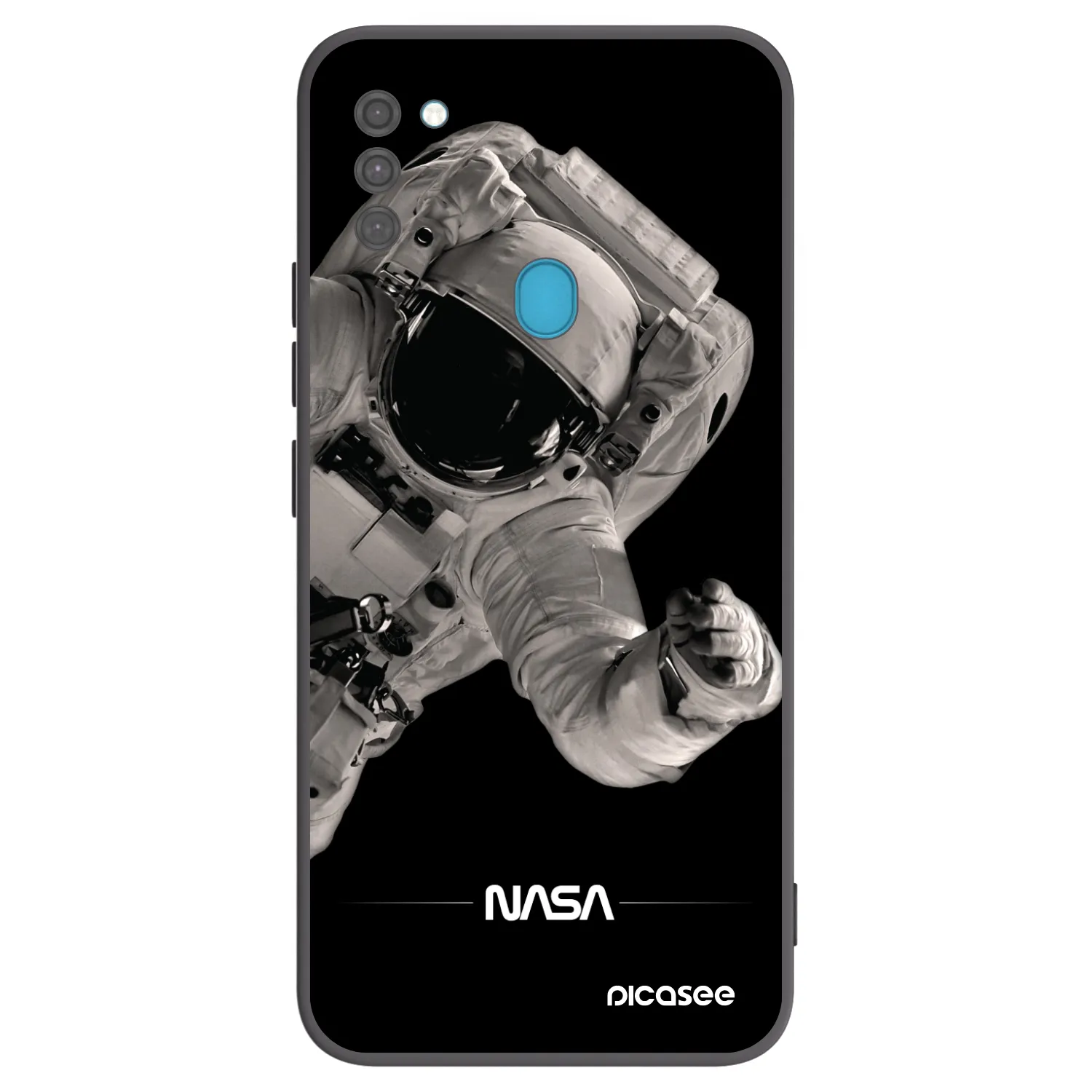 Picasee fekete szilikon tok az alábbi mobiltelefonokra Samsung Galaxy M11 - Astronaut Big