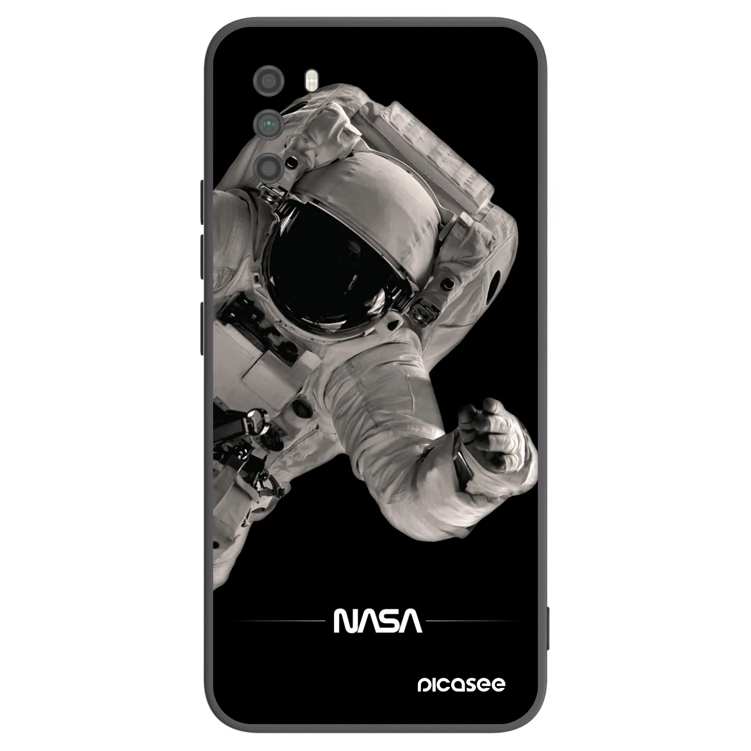 Picasee fekete szilikon tok az alábbi mobiltelefonokra Xiaomi Poco M3 - Astronaut Big