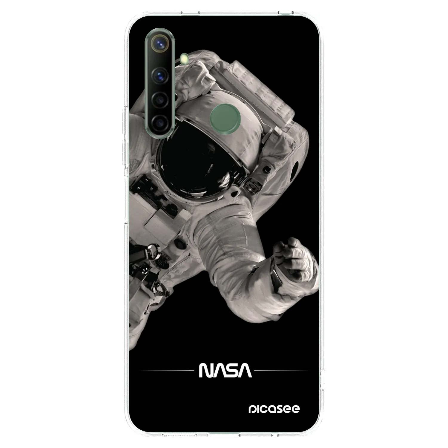 Picasee átlátszó szilikon tok az alábbi mobiltelefonokra Realme 6i - Astronaut Big