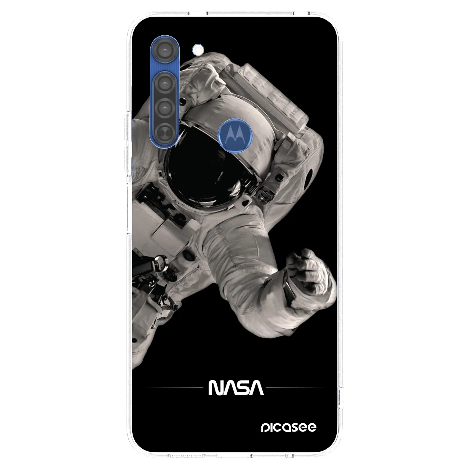 Picasee átlátszó szilikon tok az alábbi mobiltelefonokra Motorola Moto G8 - Astronaut Big
