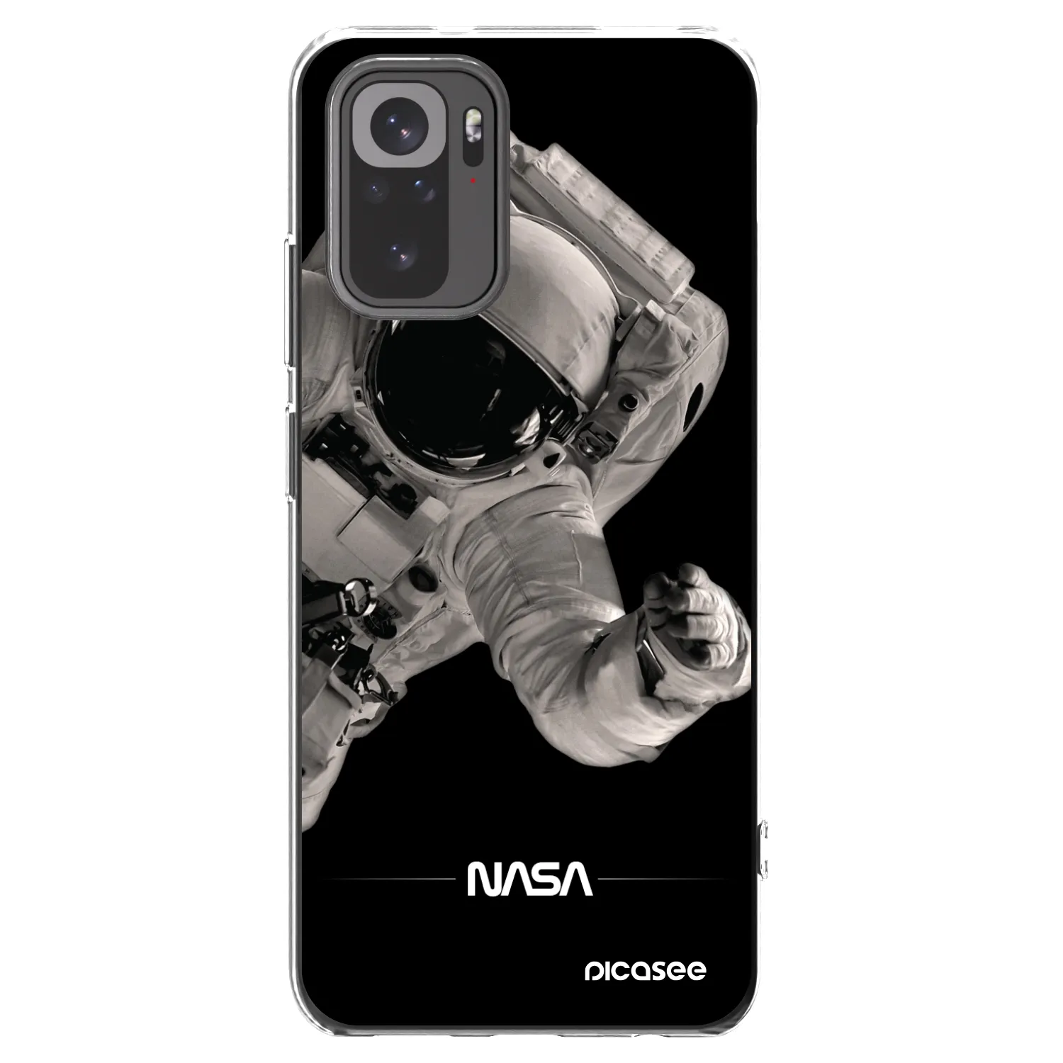 Picasee átlátszó szilikon tok az alábbi mobiltelefonokra Xiaomi Redmi Note 10 - Astronaut Big