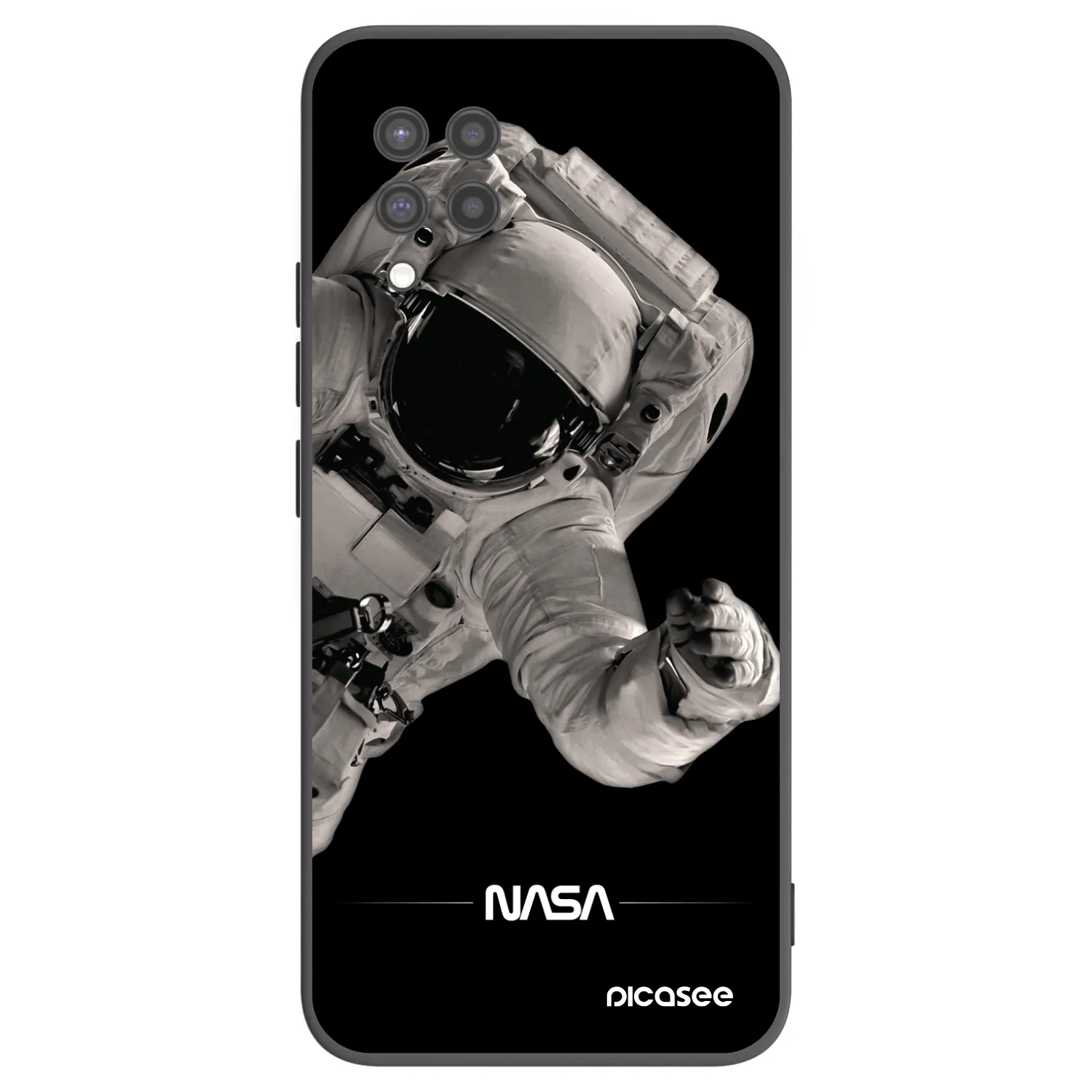 Picasee fekete szilikon tok az alábbi mobiltelefonokra Samsung Galaxy A42 A426B - Astronaut Big