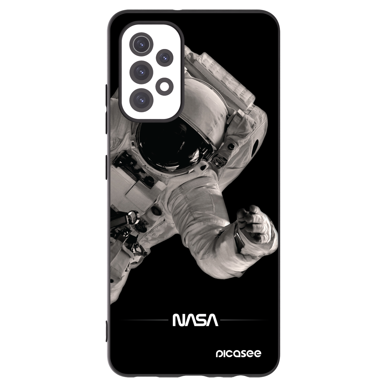 Picasee fekete szilikon tok az alábbi mobiltelefonokra Samsung Galaxy A32 5G A326B - Astronaut Big