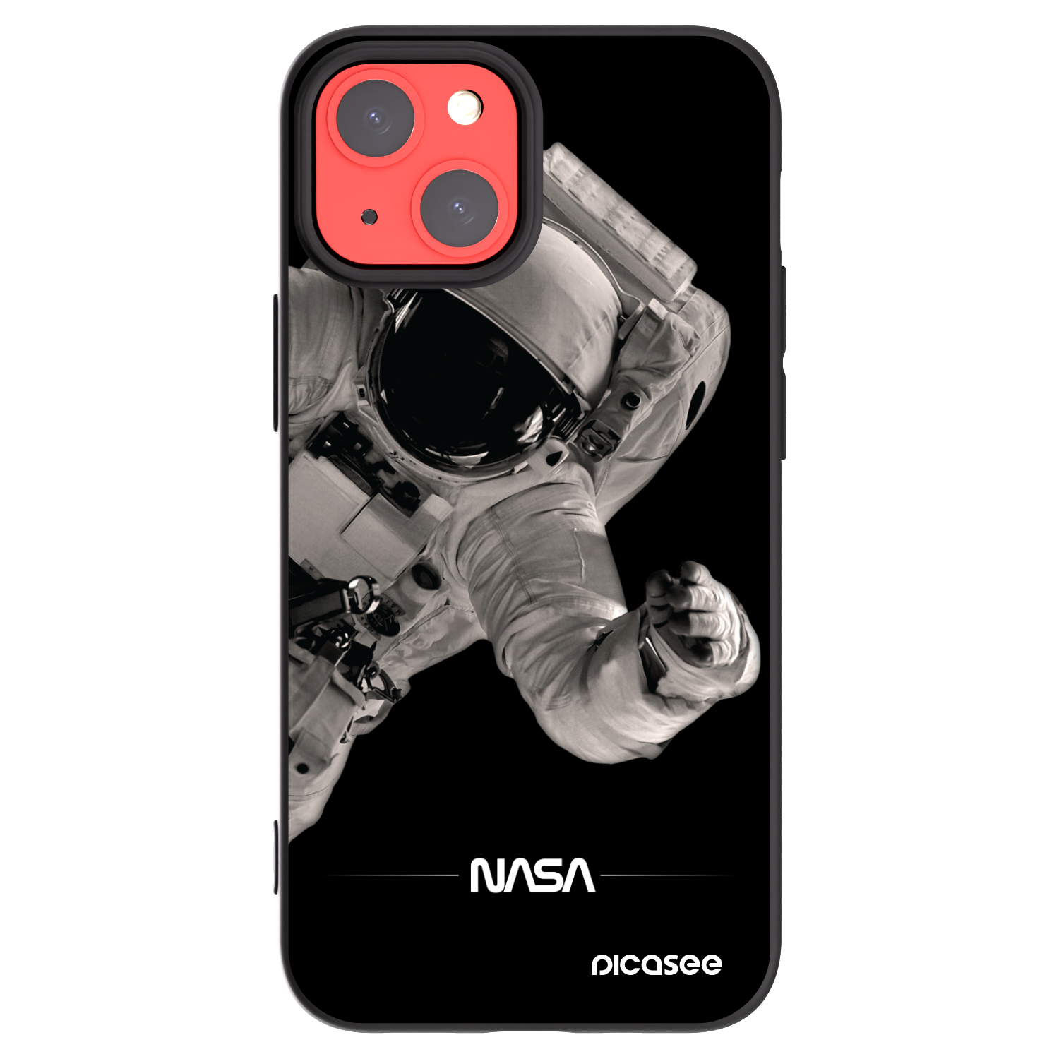 Picasee fekete szilikon tok az alábbi mobiltelefonokra Apple iPhone 13 mini - Astronaut Big