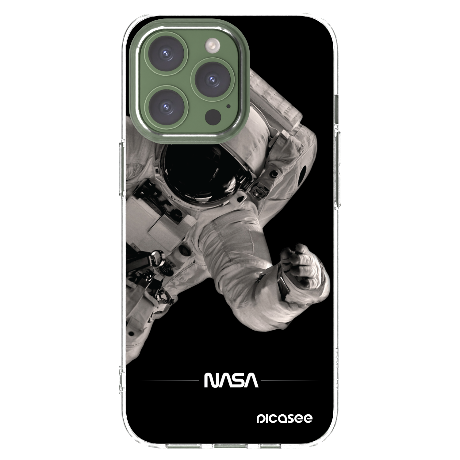 Picasee átlátszó szilikon tok az alábbi mobiltelefonokra Apple iPhone 13 Pro - Astronaut Big