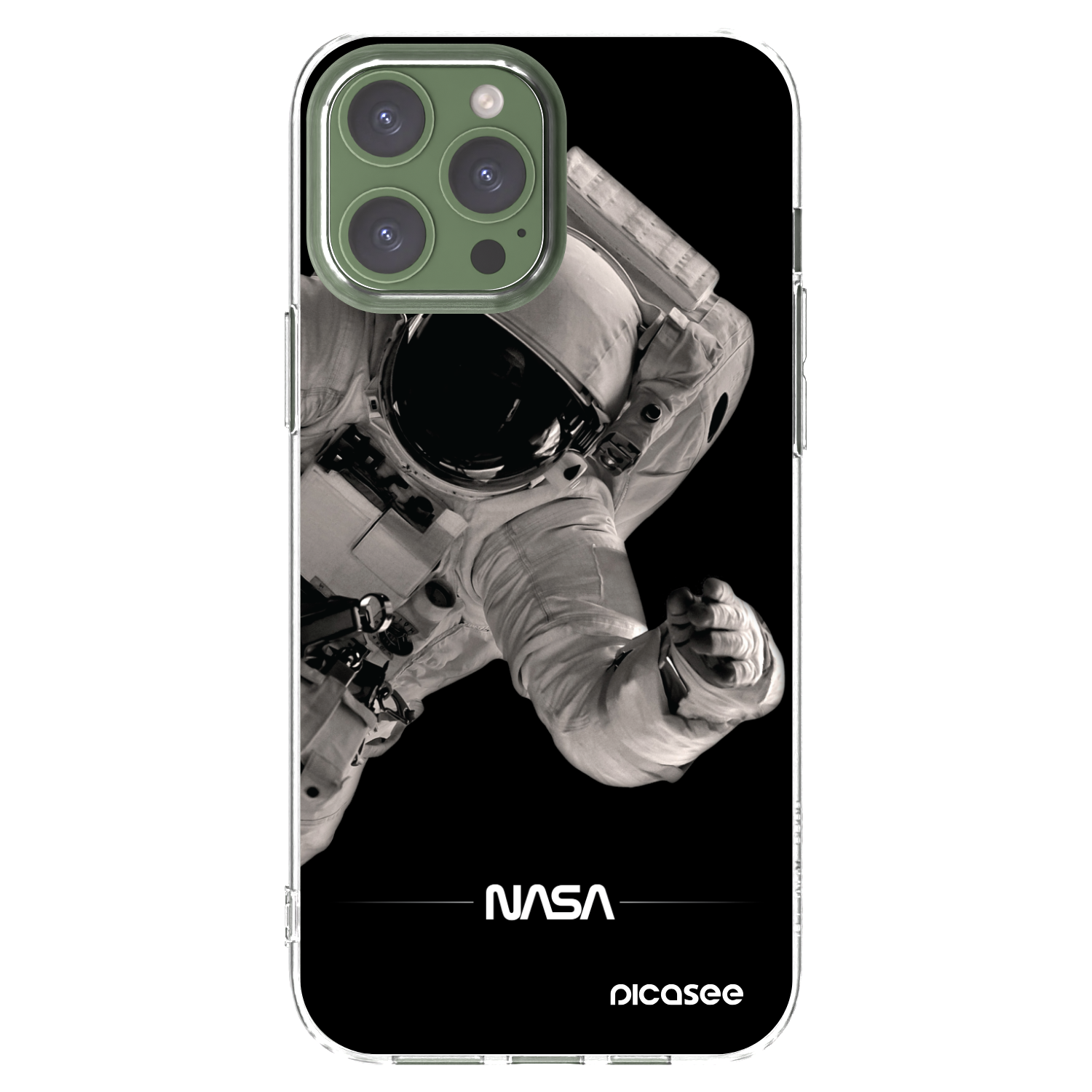 Picasee átlátszó szilikon tok az alábbi mobiltelefonokra Apple iPhone 13 Pro Max - Astronaut Big