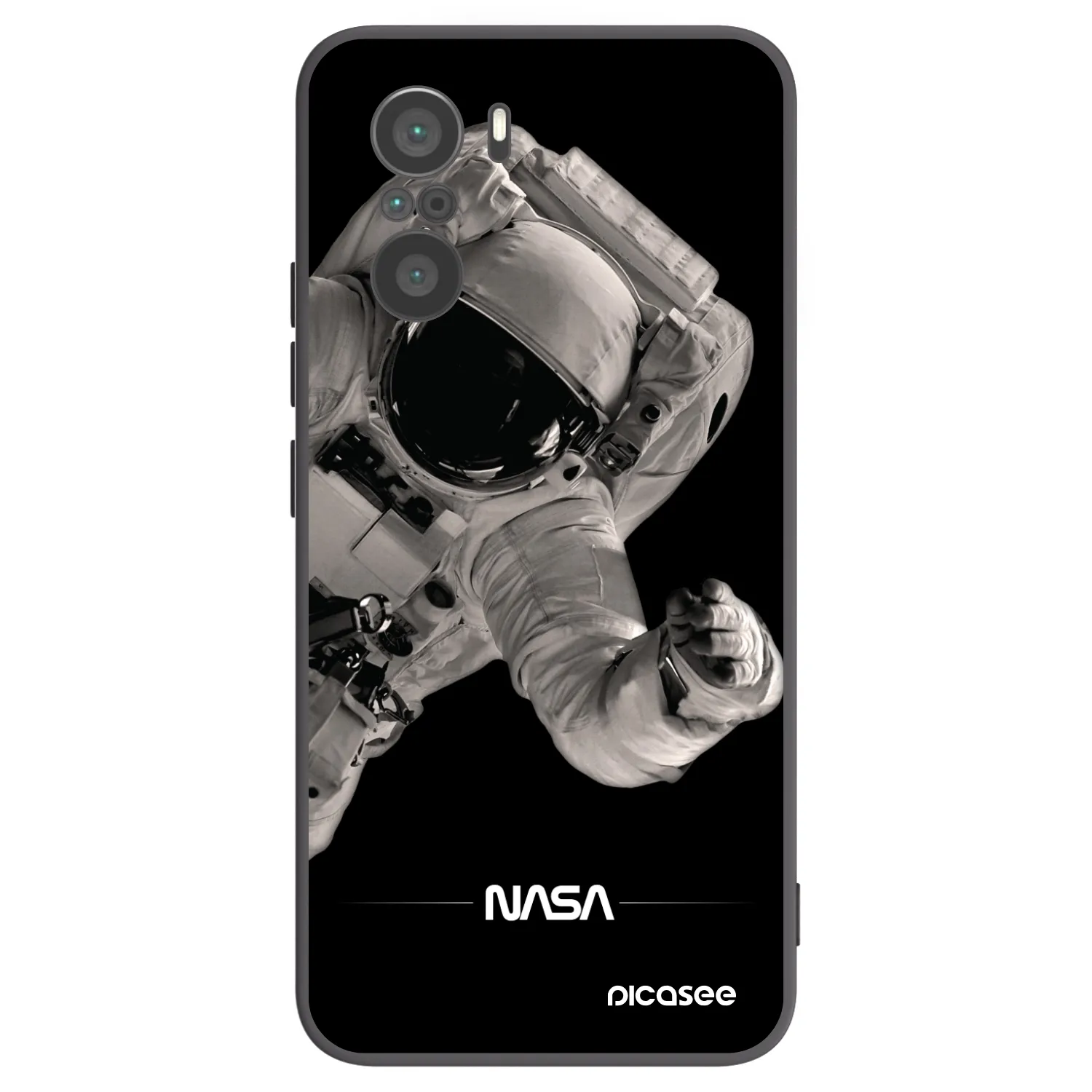 Picasee fekete szilikon tok az alábbi mobiltelefonokra Xiaomi Poco F3 - Astronaut Big