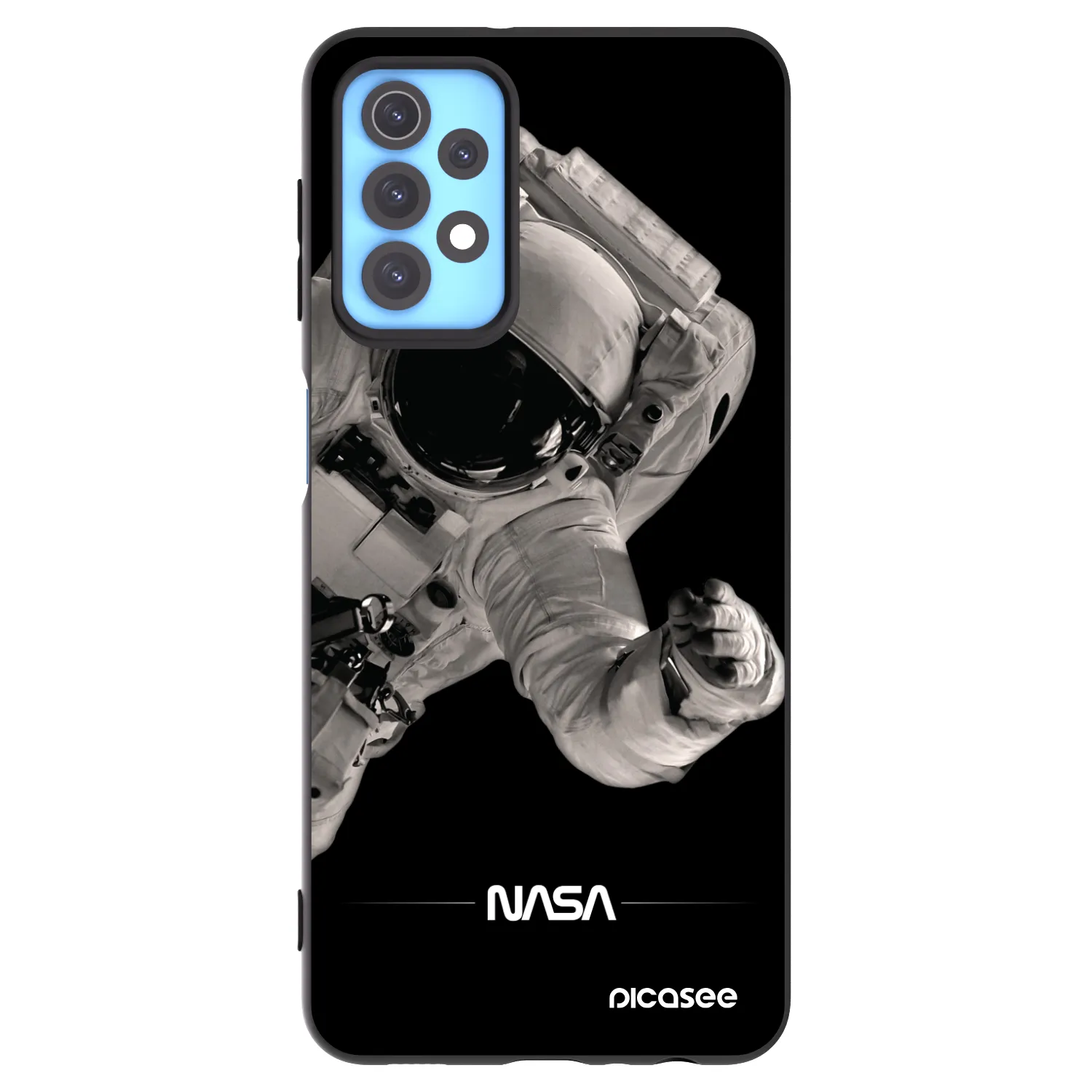 Picasee fekete szilikon tok az alábbi mobiltelefonokra Samsung Galaxy A32 4G SM-A325F - Astronaut Big