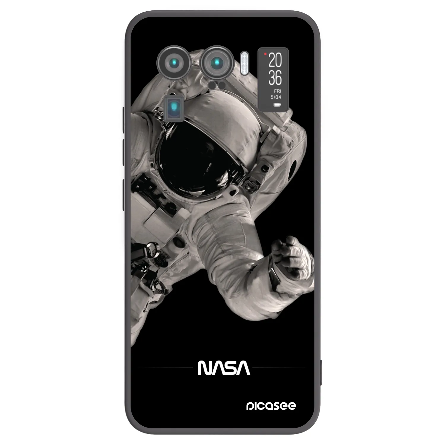 Picasee fekete szilikon tok az alábbi mobiltelefonokra Xiaomi Mi 11 Ultra - Astronaut Big