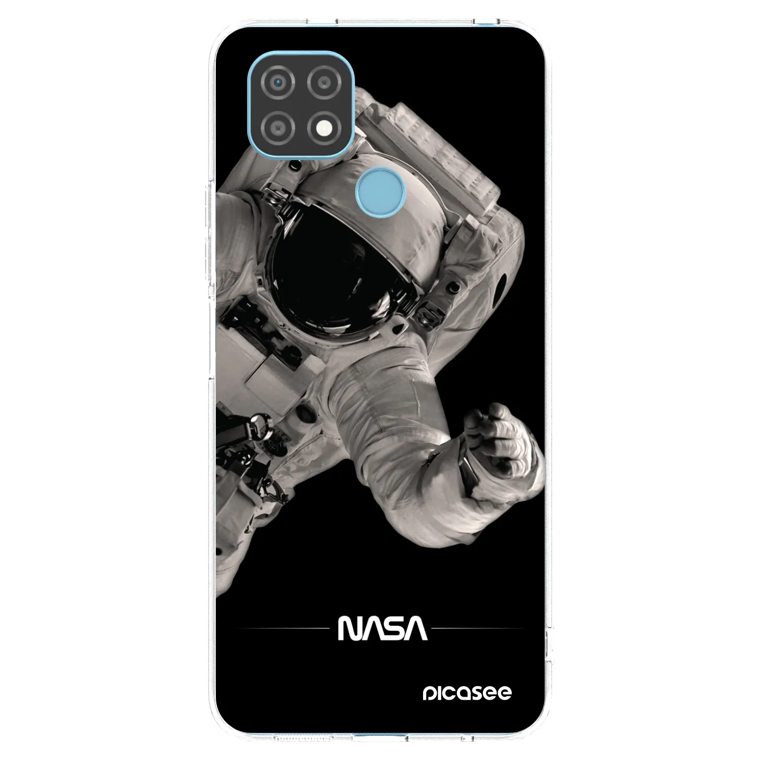 Picasee átlátszó szilikon tok az alábbi mobiltelefonokra Realme C21 - Astronaut Big