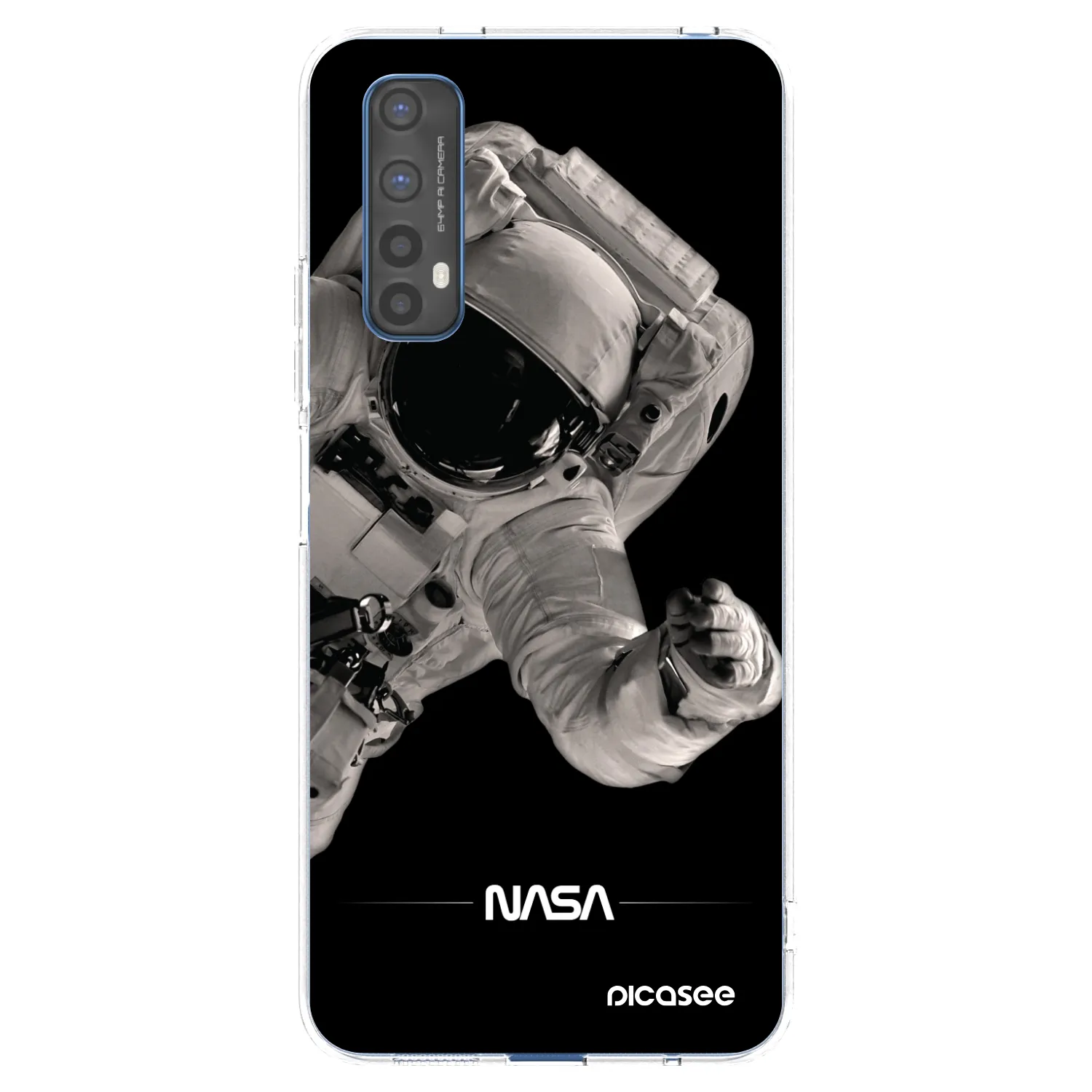 Picasee átlátszó szilikon tok az alábbi mobiltelefonokra Realme 7 - Astronaut Big