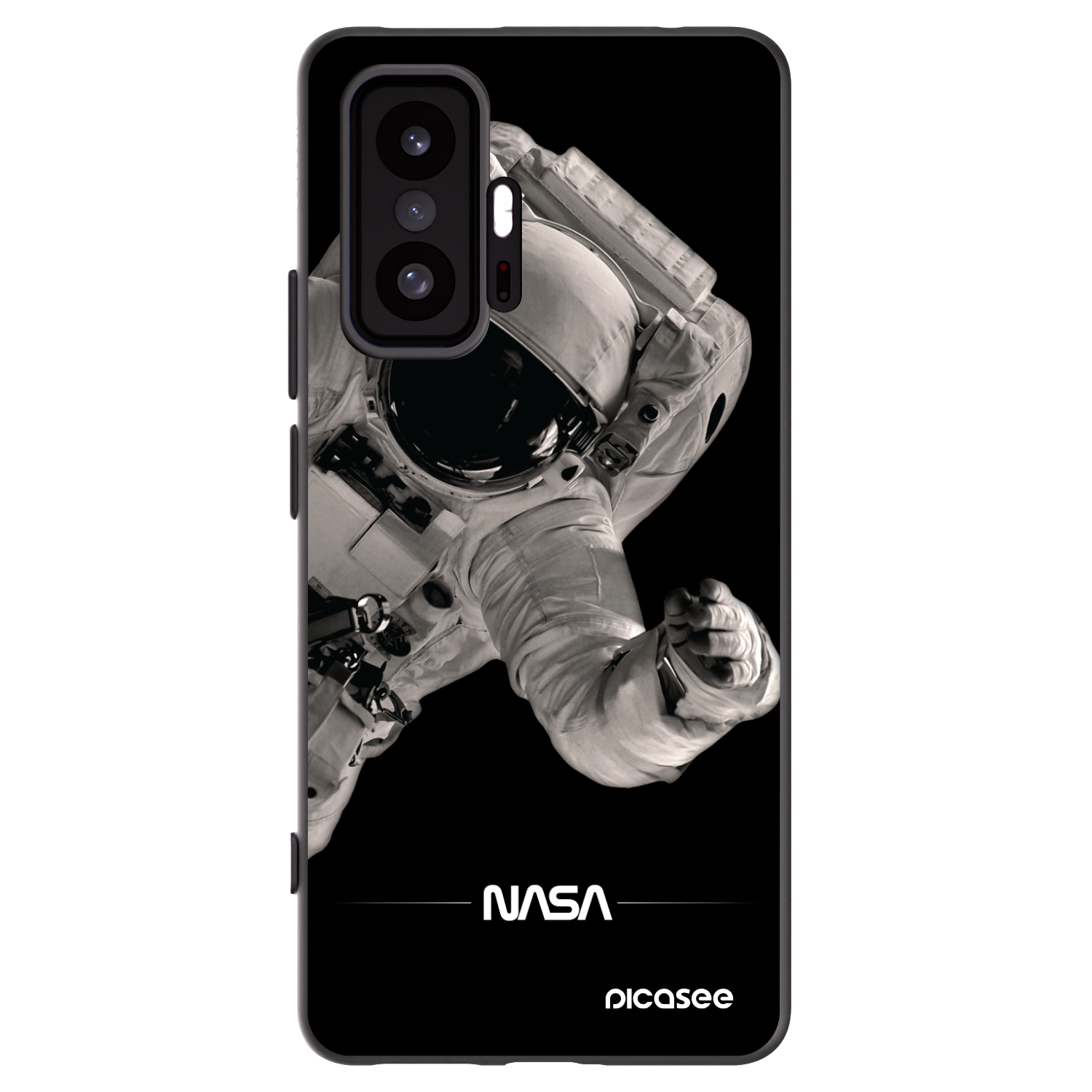 Picasee fekete szilikon tok az alábbi mobiltelefonokra Xiaomi 11T Pro - Astronaut Big