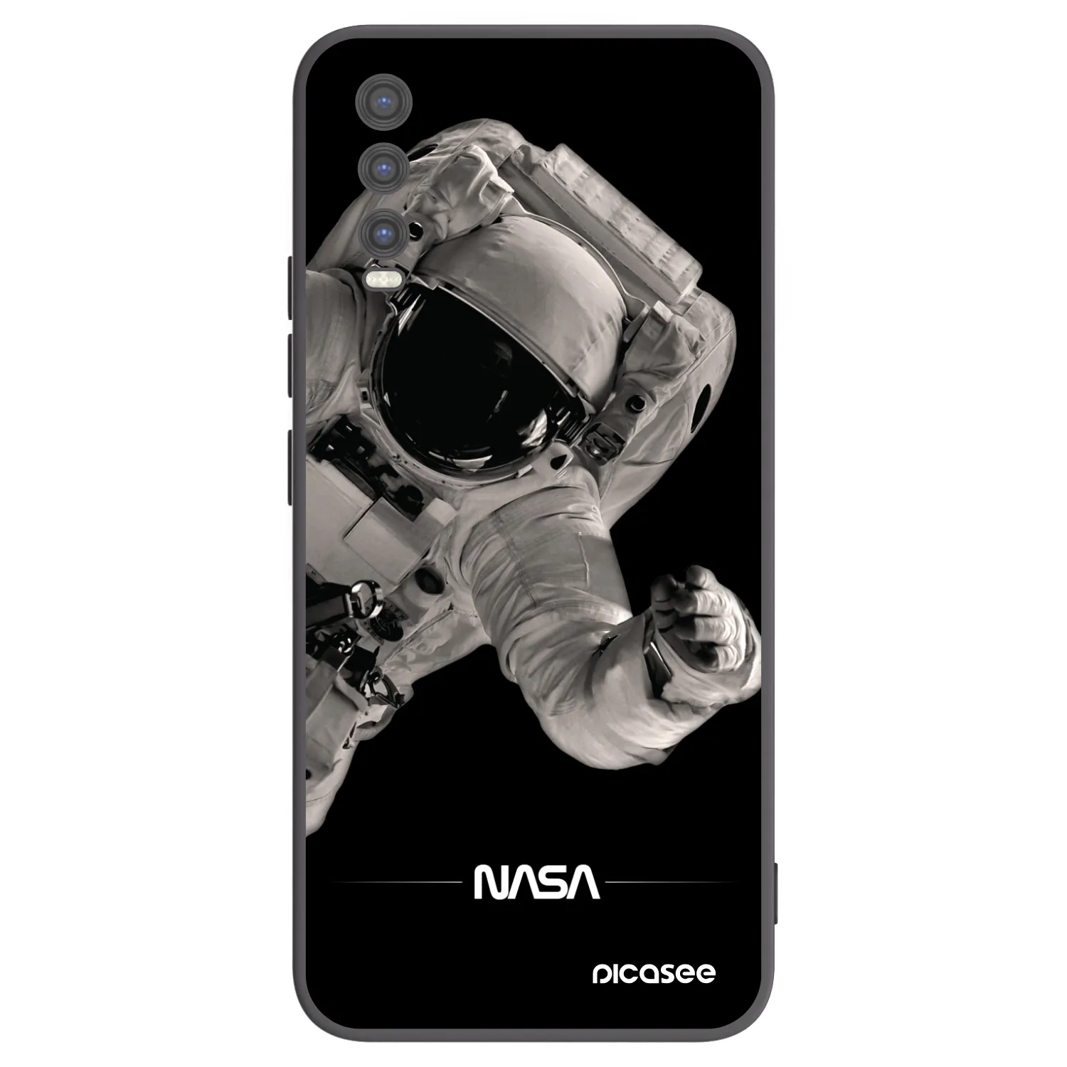 Picasee fekete szilikon tok az alábbi mobiltelefonokra Vivo Y20s - Astronaut Big