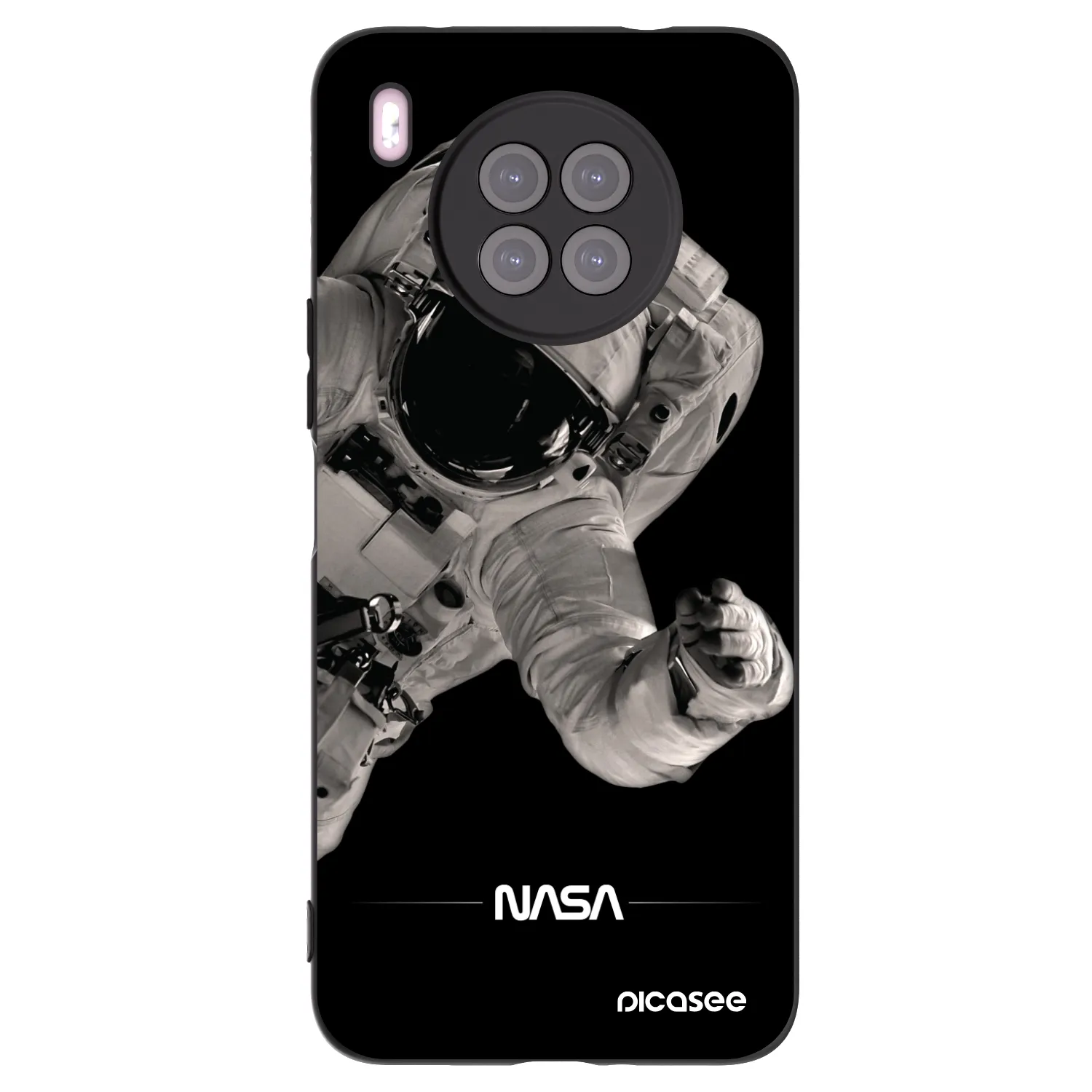 Picasee fekete szilikon tok az alábbi mobiltelefonokra Huawei Nova 8i - Astronaut Big