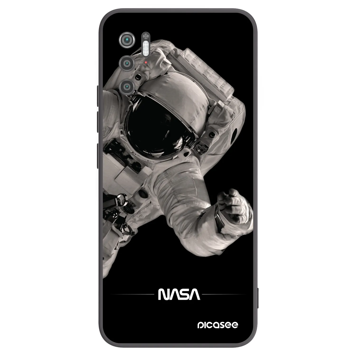 Picasee fekete szilikon tok az alábbi mobiltelefonokra Xiaomi Poco M3 Pro 5G - Astronaut Big
