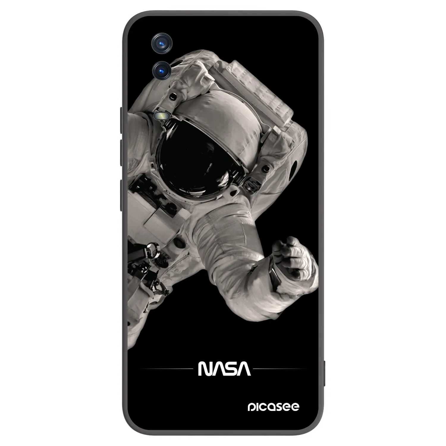 Picasee fekete szilikon tok az alábbi mobiltelefonokra Vivo Y11s - Astronaut Big
