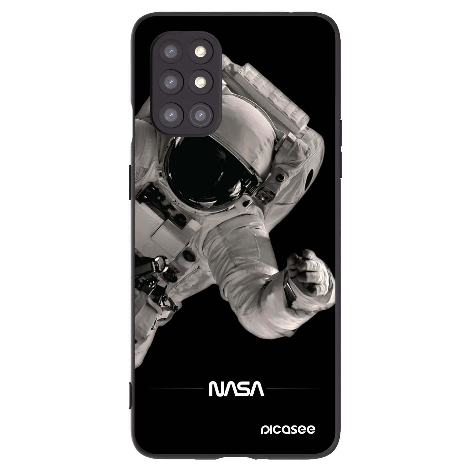 Picasee fekete szilikon tok az alábbi mobiltelefonokra OnePlus 8T - Astronaut Big