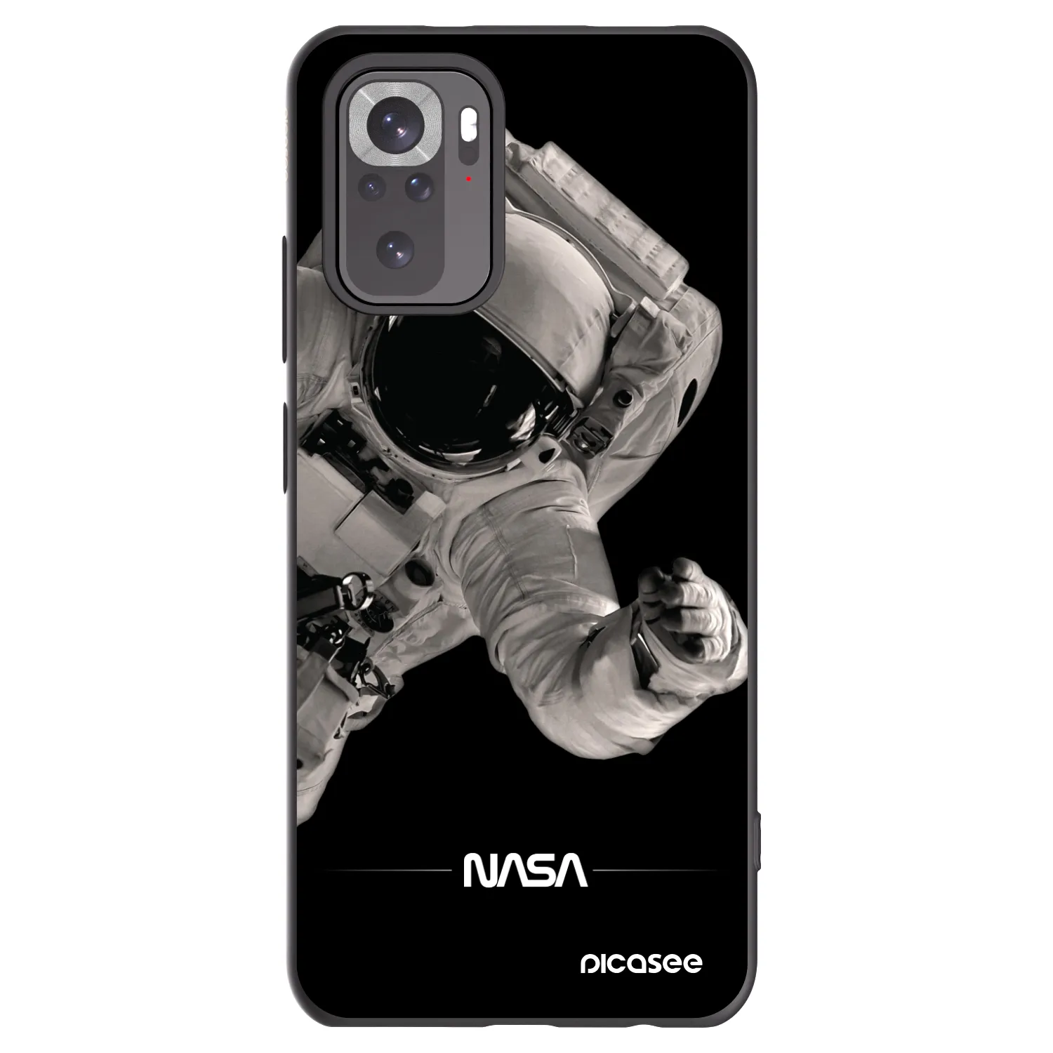 Picasee fekete szilikon tok az alábbi mobiltelefonokra Xiaomi Redmi Note 11S 4G - Astronaut Big