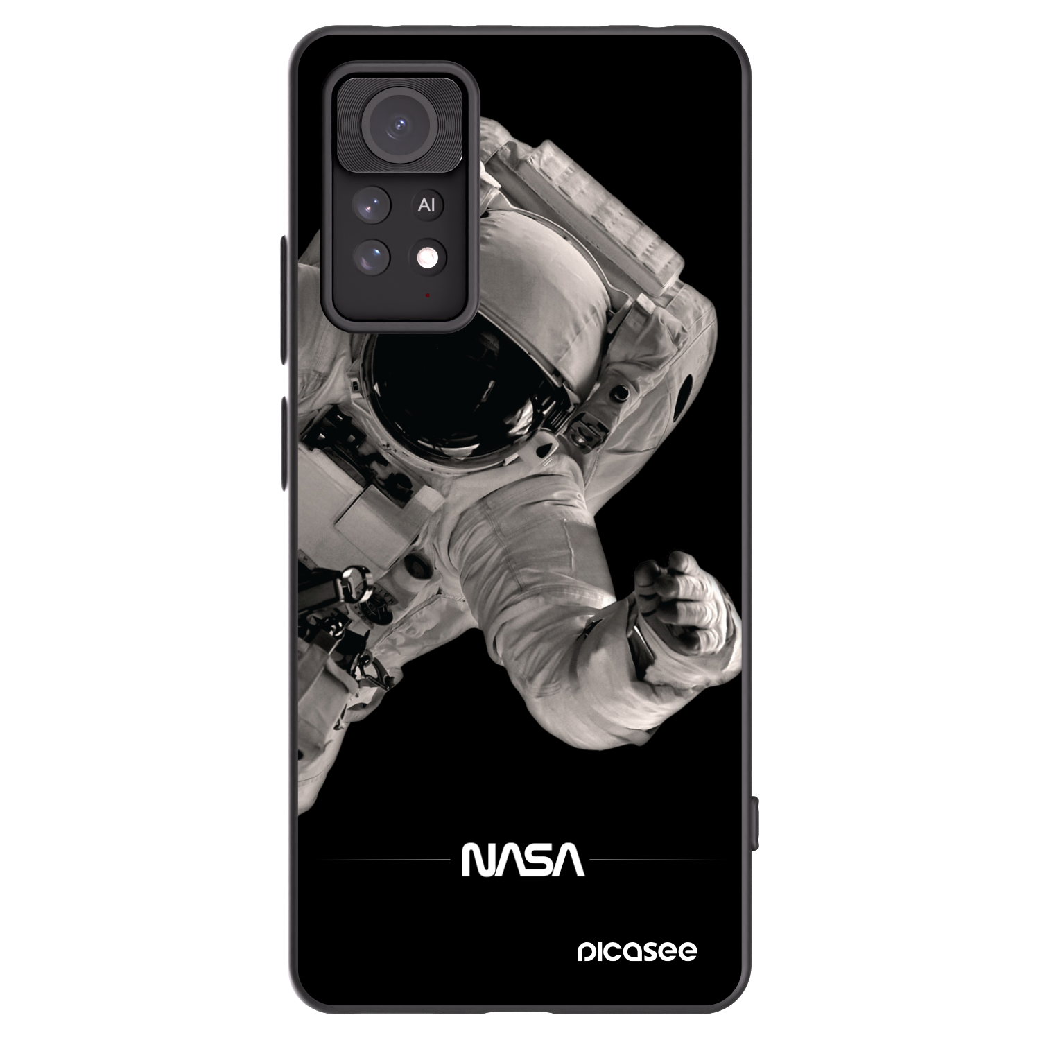Picasee fekete szilikon tok az alábbi mobiltelefonokra Xiaomi Redmi Note 11 Pro 5G - Astronaut Big