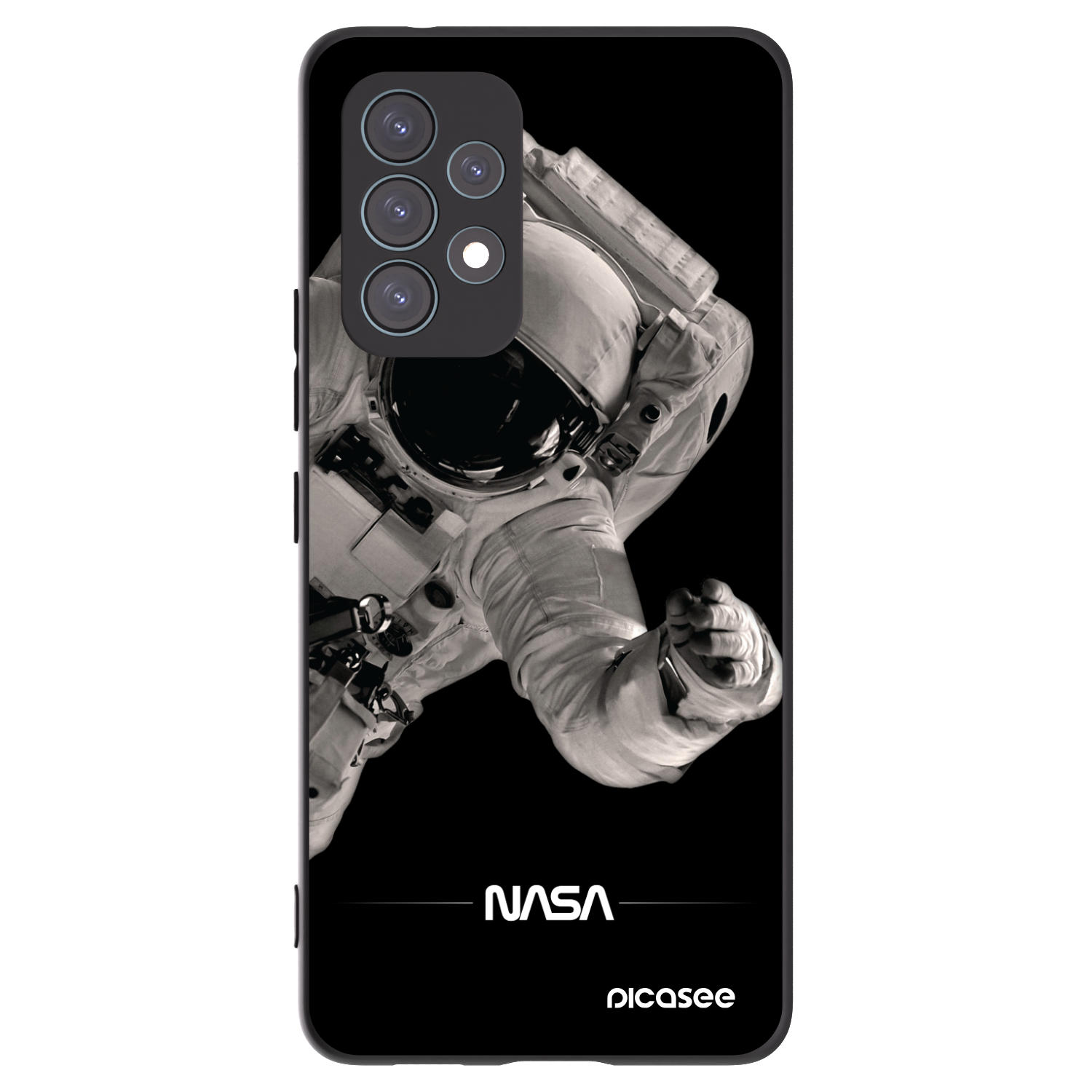 Picasee fekete szilikon tok az alábbi mobiltelefonokra Samsung Galaxy A53 5G A536 - Astronaut Big