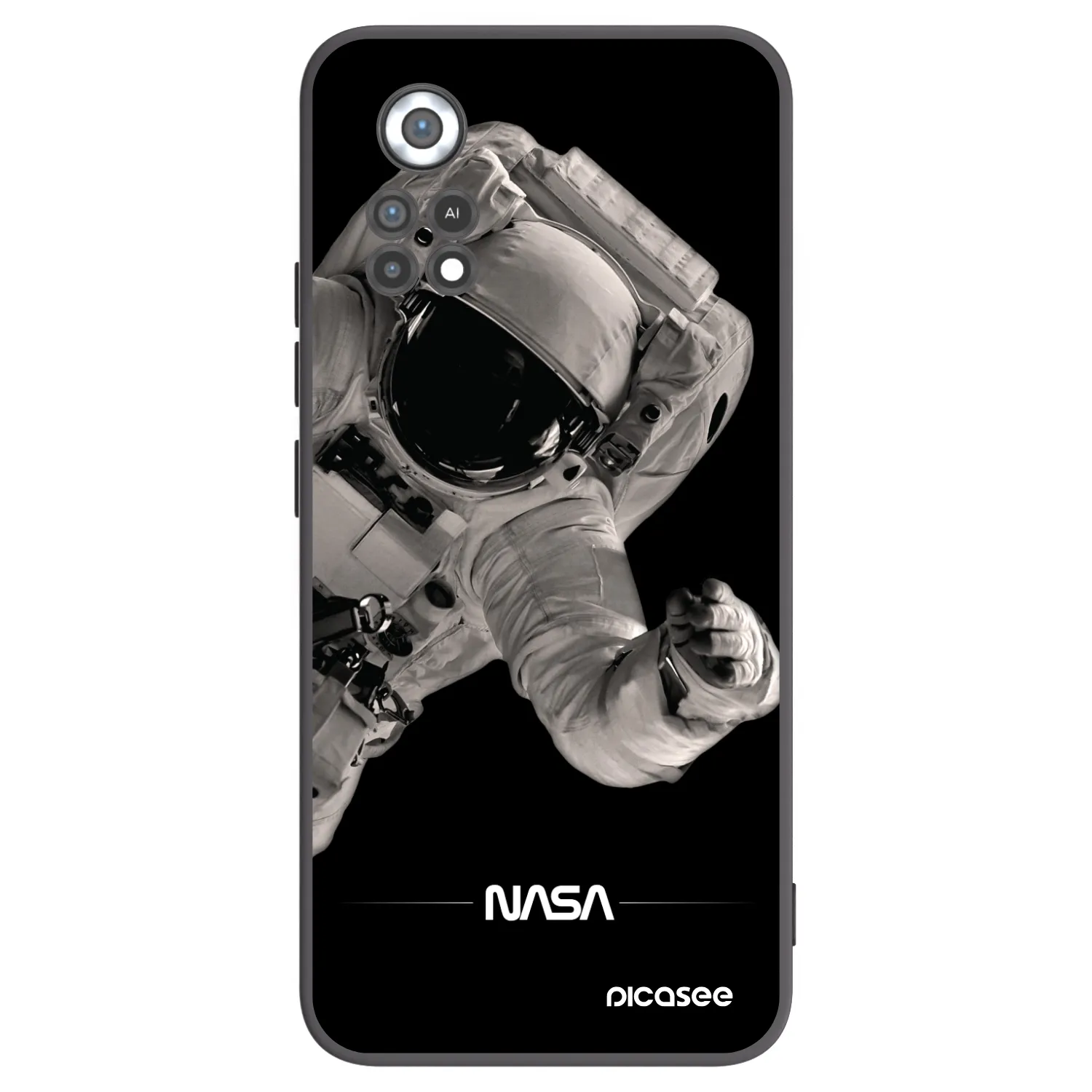 Picasee fekete szilikon tok az alábbi mobiltelefonokra Xiaomi Poco X4 Pro 5G - Astronaut Big