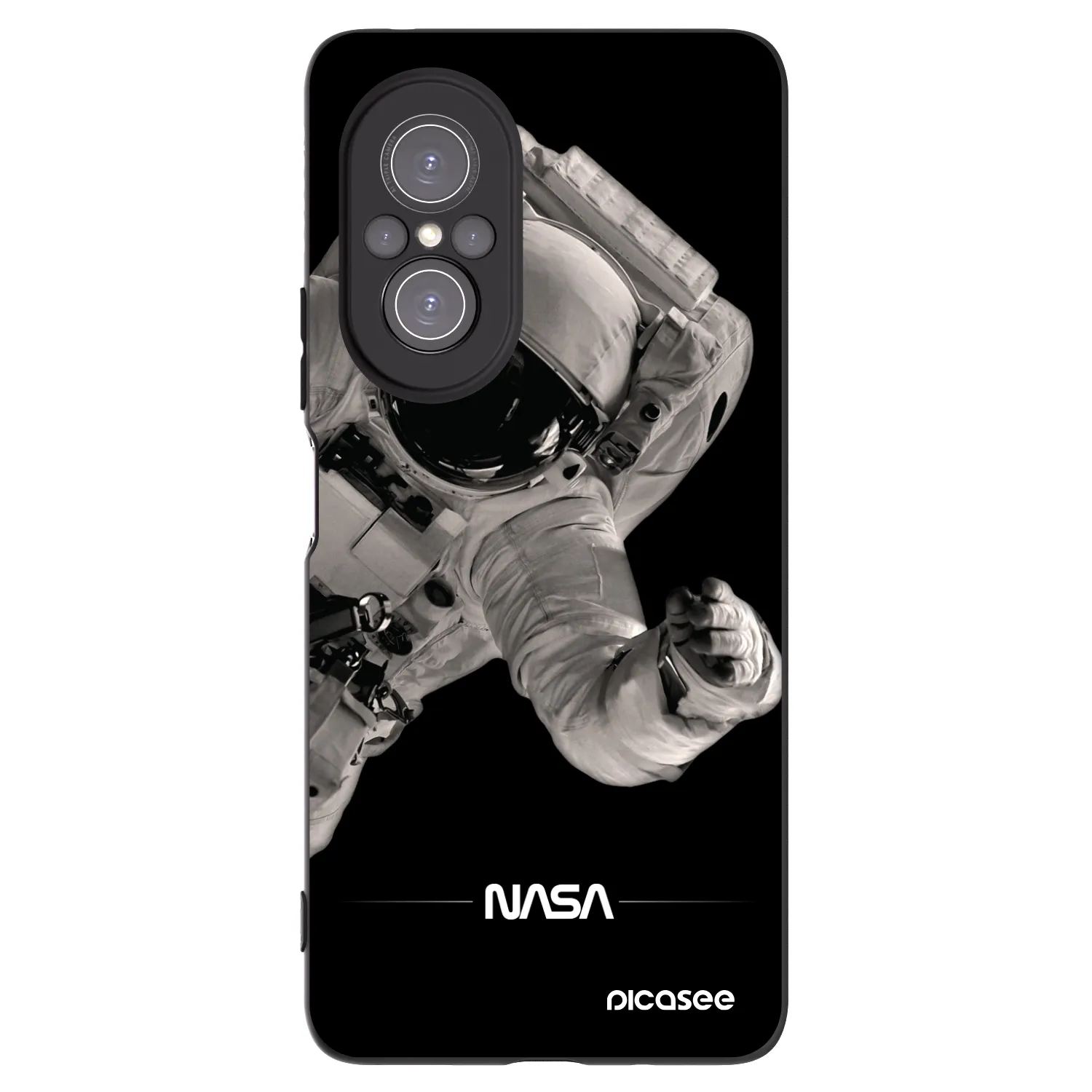 Picasee fekete szilikon tok az alábbi mobiltelefonokra Huawei Nova 9 SE - Astronaut Big