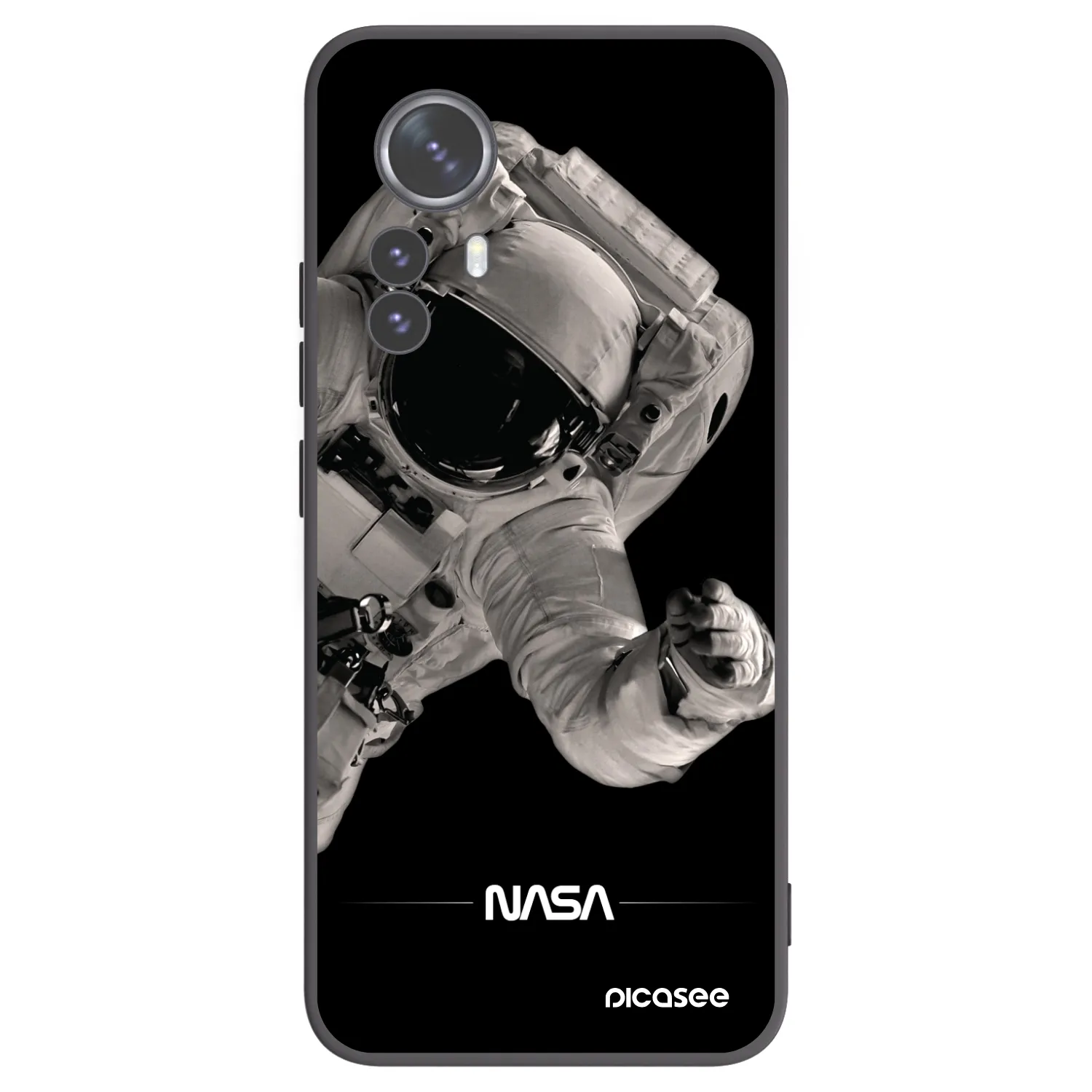 Picasee fekete szilikon tok az alábbi mobiltelefonokra Xiaomi 12 Pro - Astronaut Big
