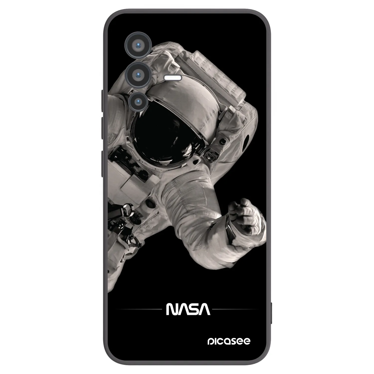 Picasee fekete szilikon tok az alábbi mobiltelefonokra Vivo V23 5G - Astronaut Big