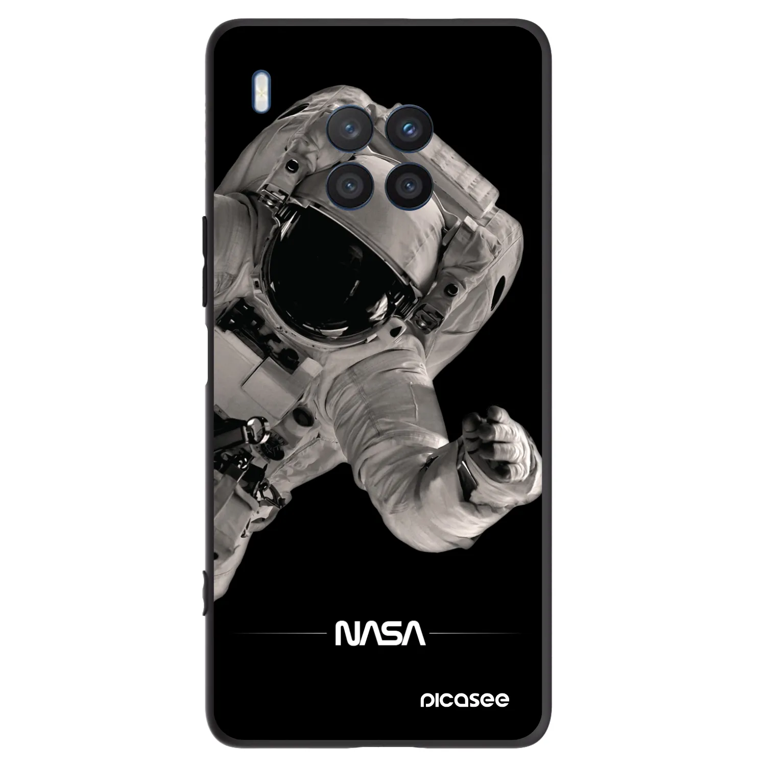 Picasee fekete szilikon tok az alábbi mobiltelefonokra Honor 50 Lite - Astronaut Big