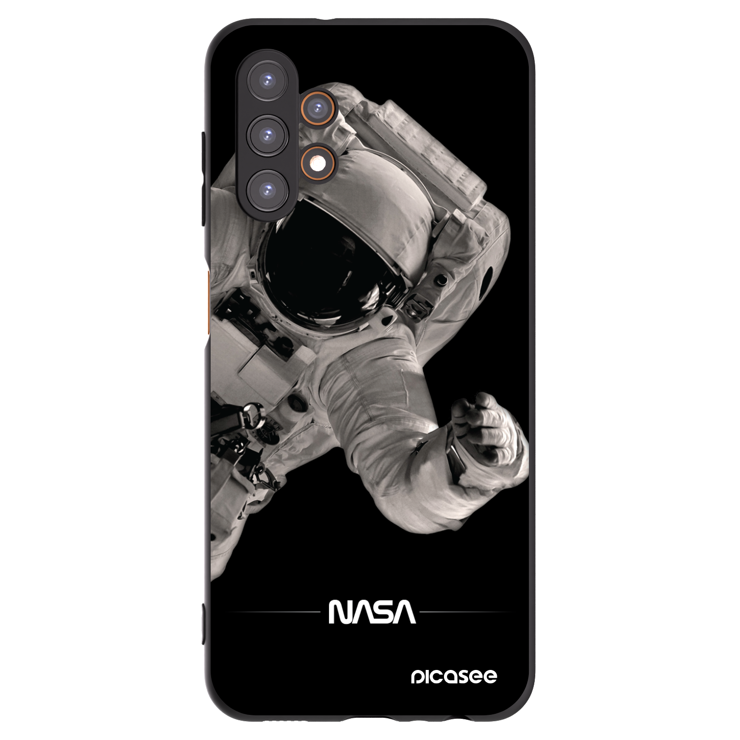 Picasee fekete szilikon tok az alábbi mobiltelefonokra Samsung Galaxy A13 4G A135 - Astronaut Big