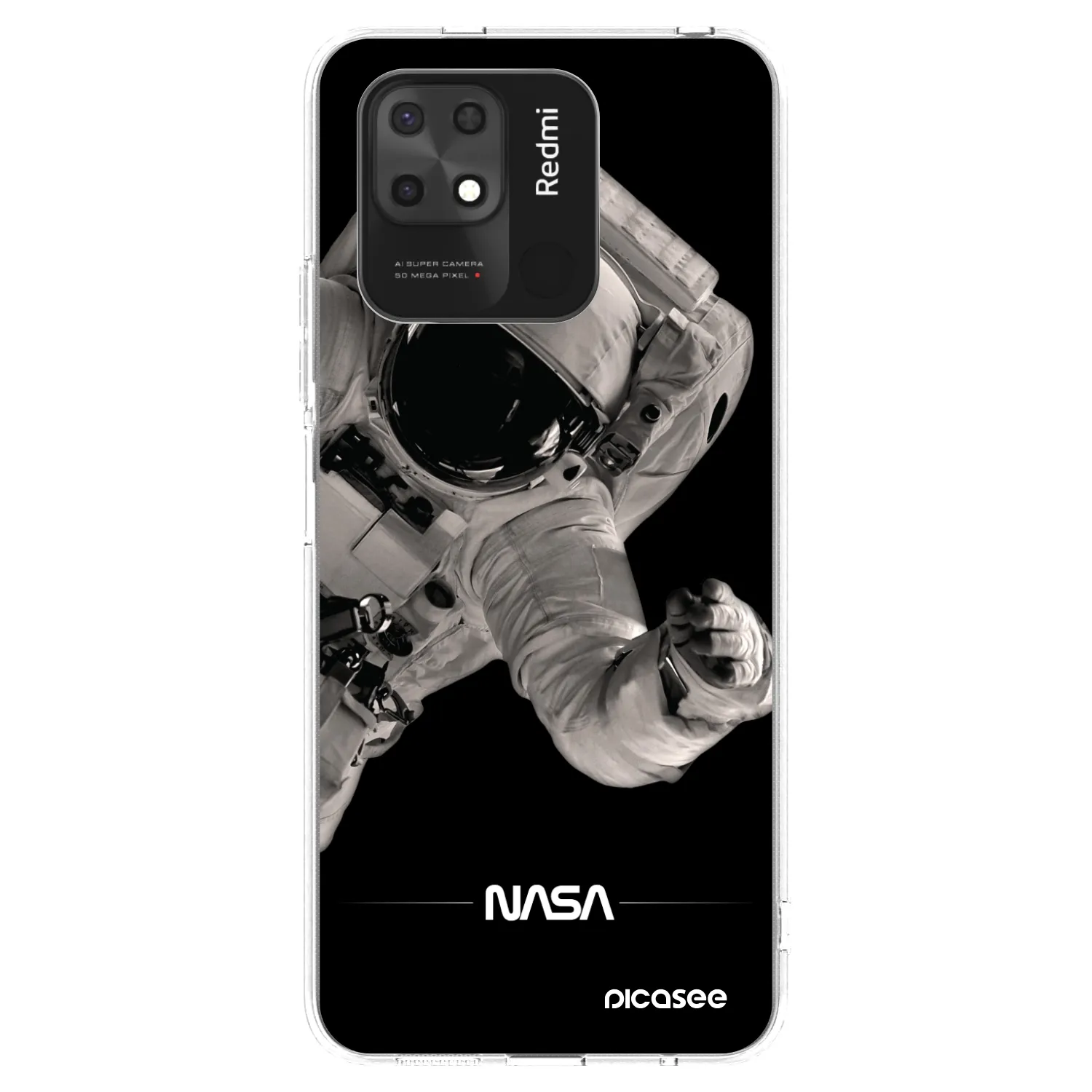Picasee átlátszó szilikon tok az alábbi mobiltelefonokra Xiaomi Redmi 10C - Astronaut Big