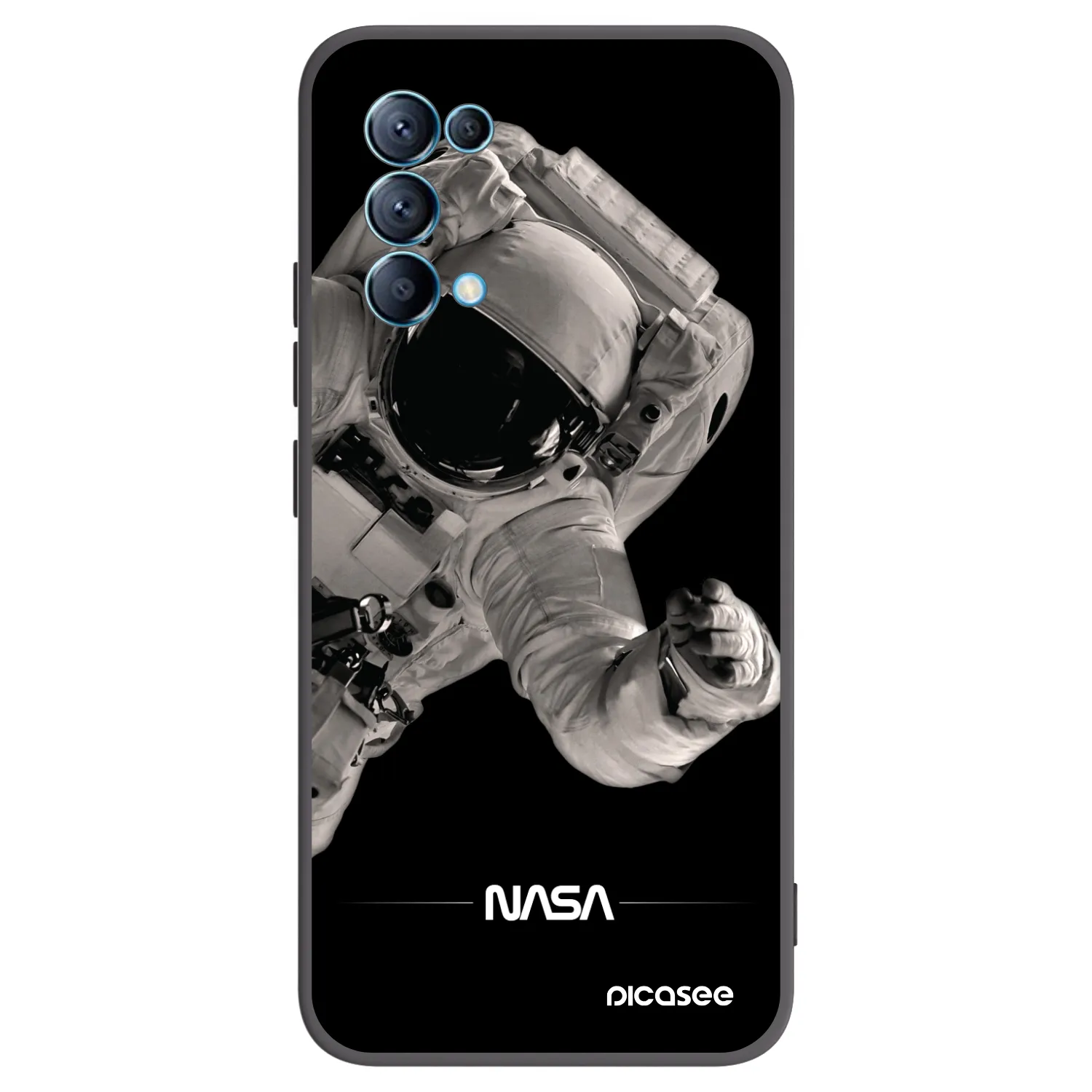 Picasee fekete szilikon tok az alábbi mobiltelefonokra OPPO Reno 5 5G - Astronaut Big