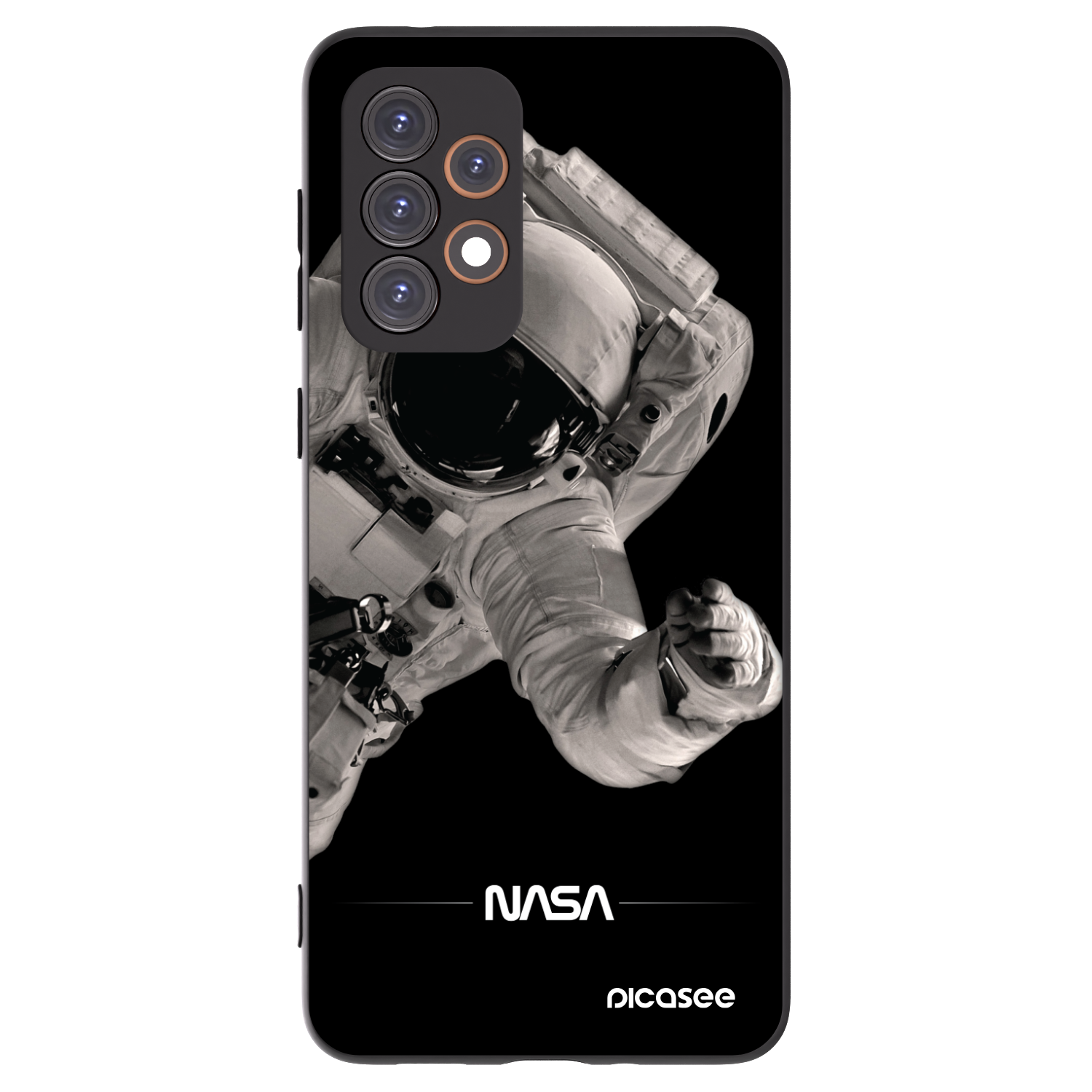 Picasee fekete szilikon tok az alábbi mobiltelefonokra Samsung Galaxy A33 5G A336 - Astronaut Big