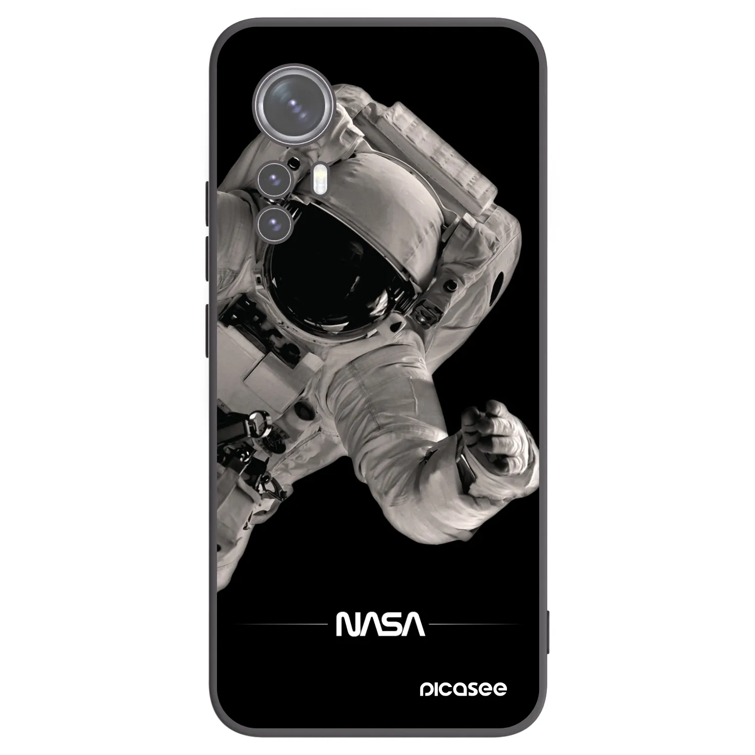 Picasee fekete szilikon tok az alábbi mobiltelefonokra Xiaomi 12X - Astronaut Big