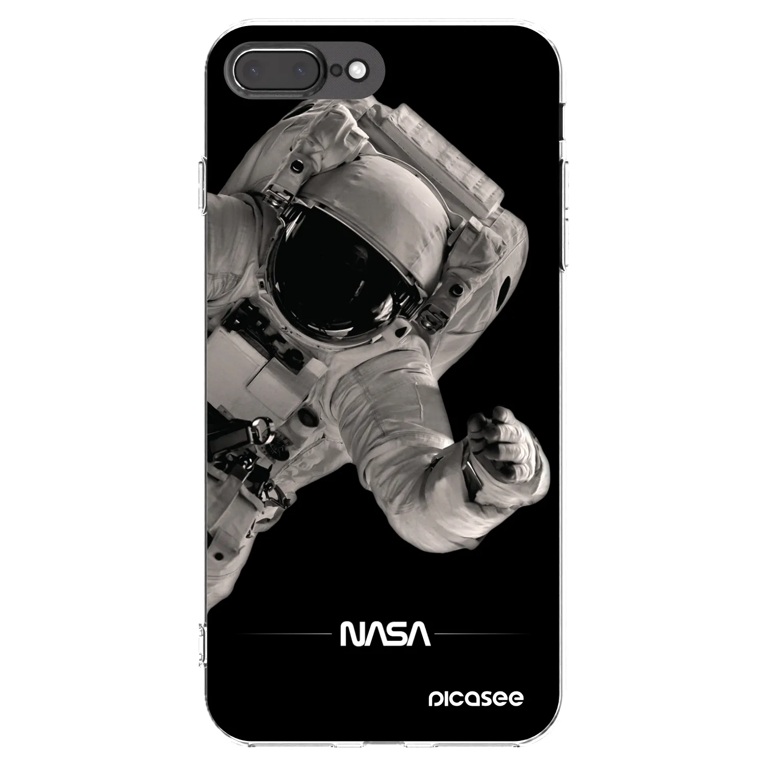 Picasee átlátszó szilikon tok az alábbi mobiltelefonokra Apple iPhone 8 Plus - Astronaut Big