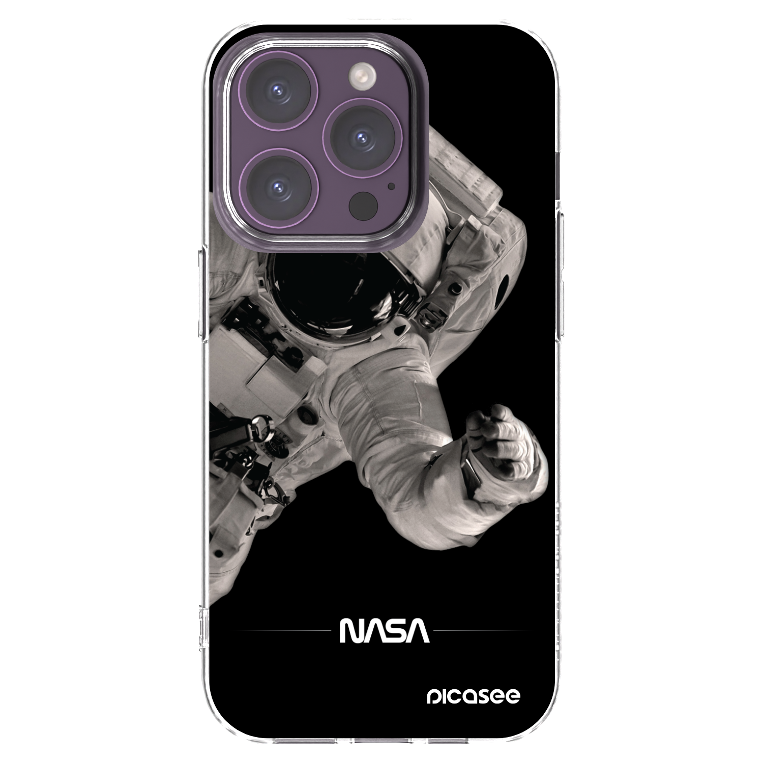 Picasee átlátszó szilikon tok az alábbi mobiltelefonokra Apple iPhone 14 Pro - Astronaut Big