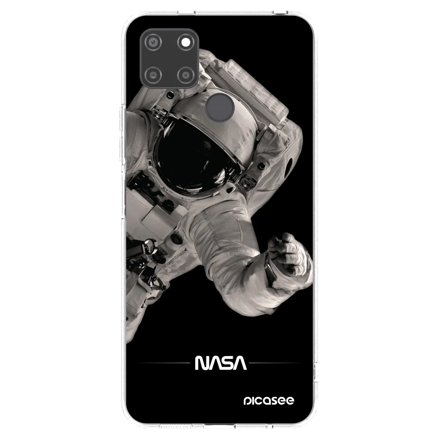 Picasee átlátszó szilikon tok az alábbi mobiltelefonokra Realme C21Y - Astronaut Big
