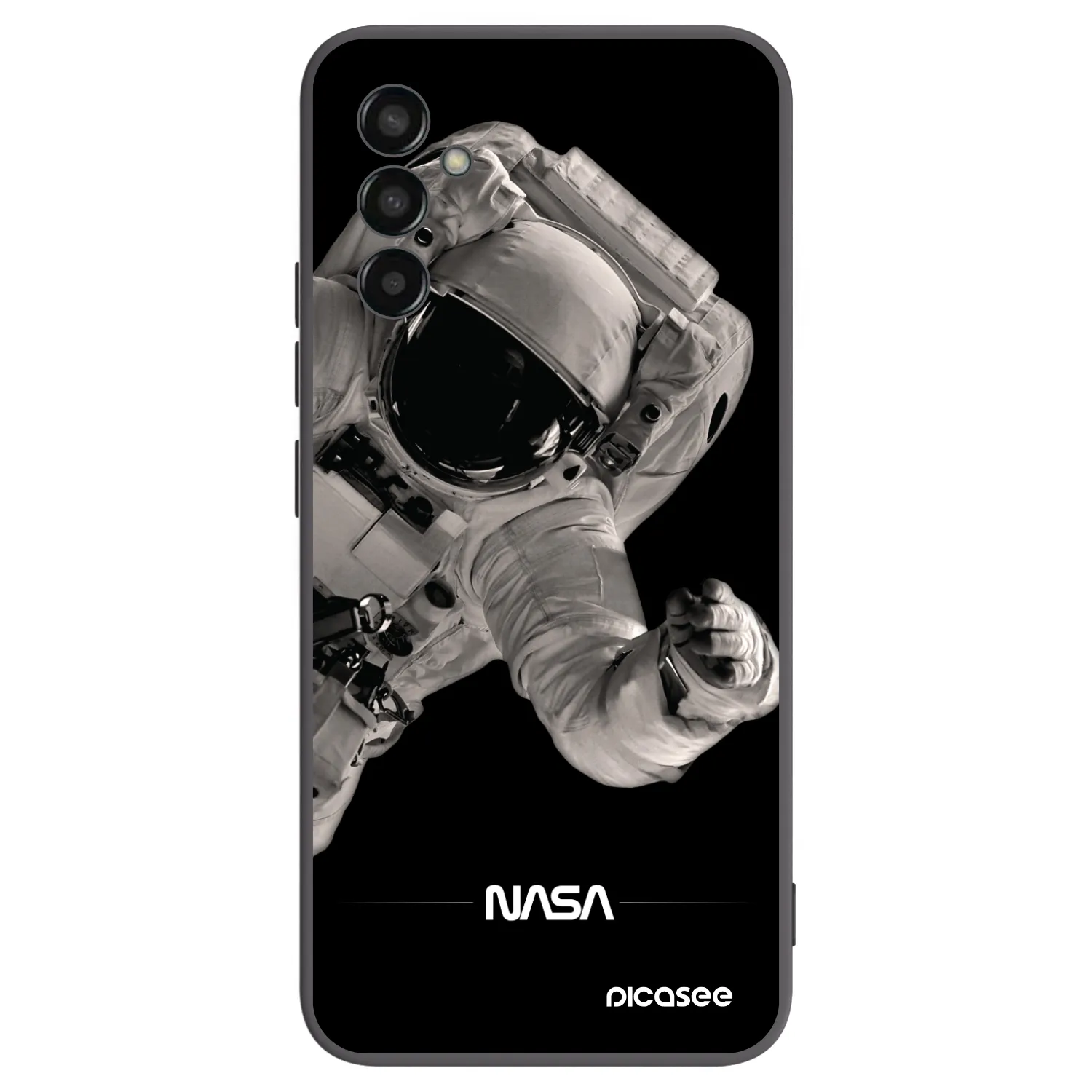 Picasee fekete szilikon tok az alábbi mobiltelefonokra Samsung Galaxy M13 M135F - Astronaut Big