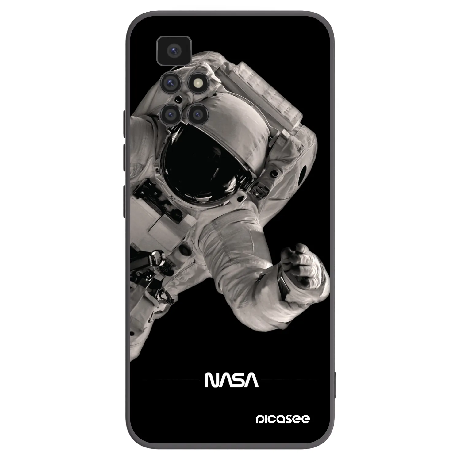 Picasee fekete szilikon tok az alábbi mobiltelefonokra Xiaomi Redmi 10 (2022) - Astronaut Big
