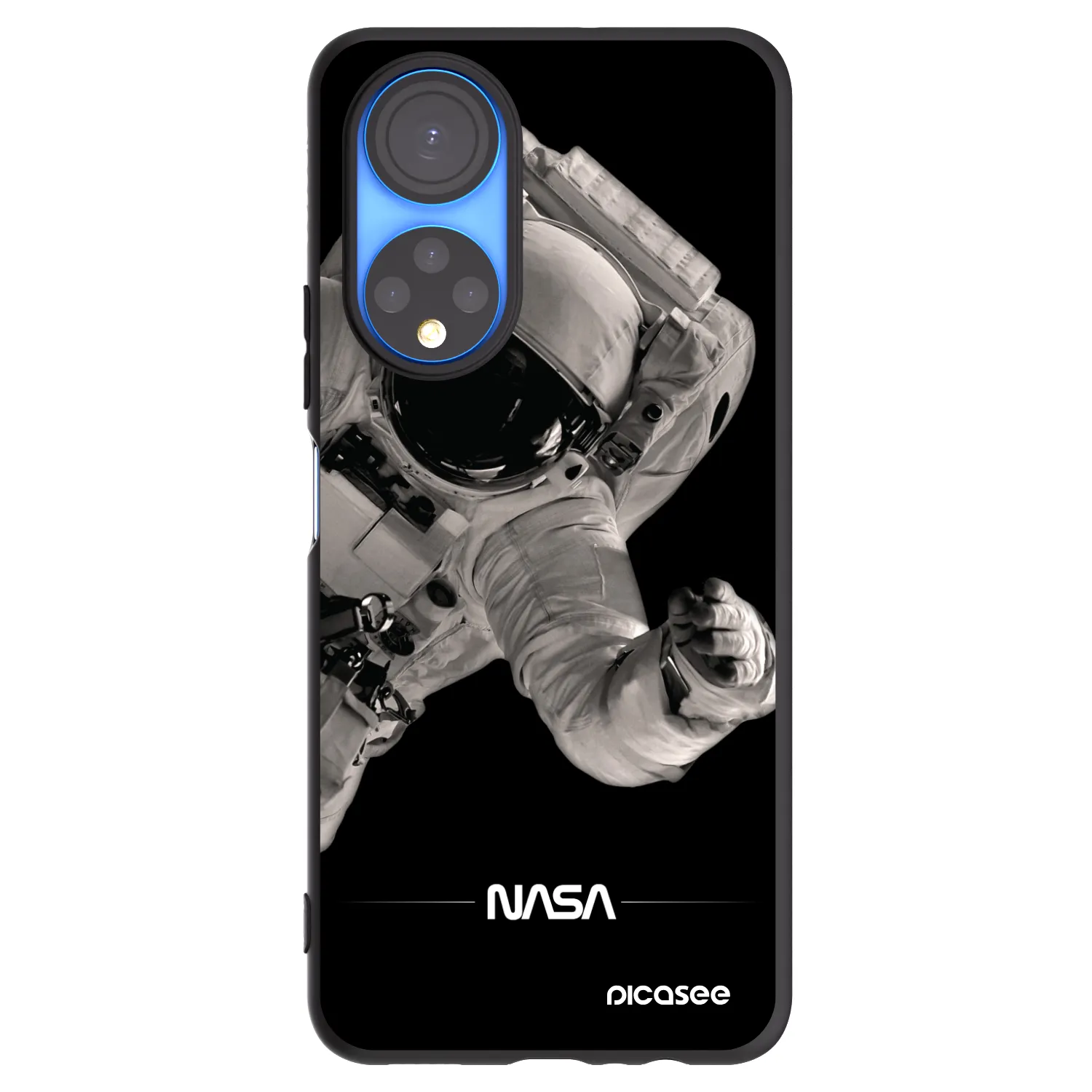 Picasee fekete szilikon tok az alábbi mobiltelefonokra Honor X7 - Astronaut Big