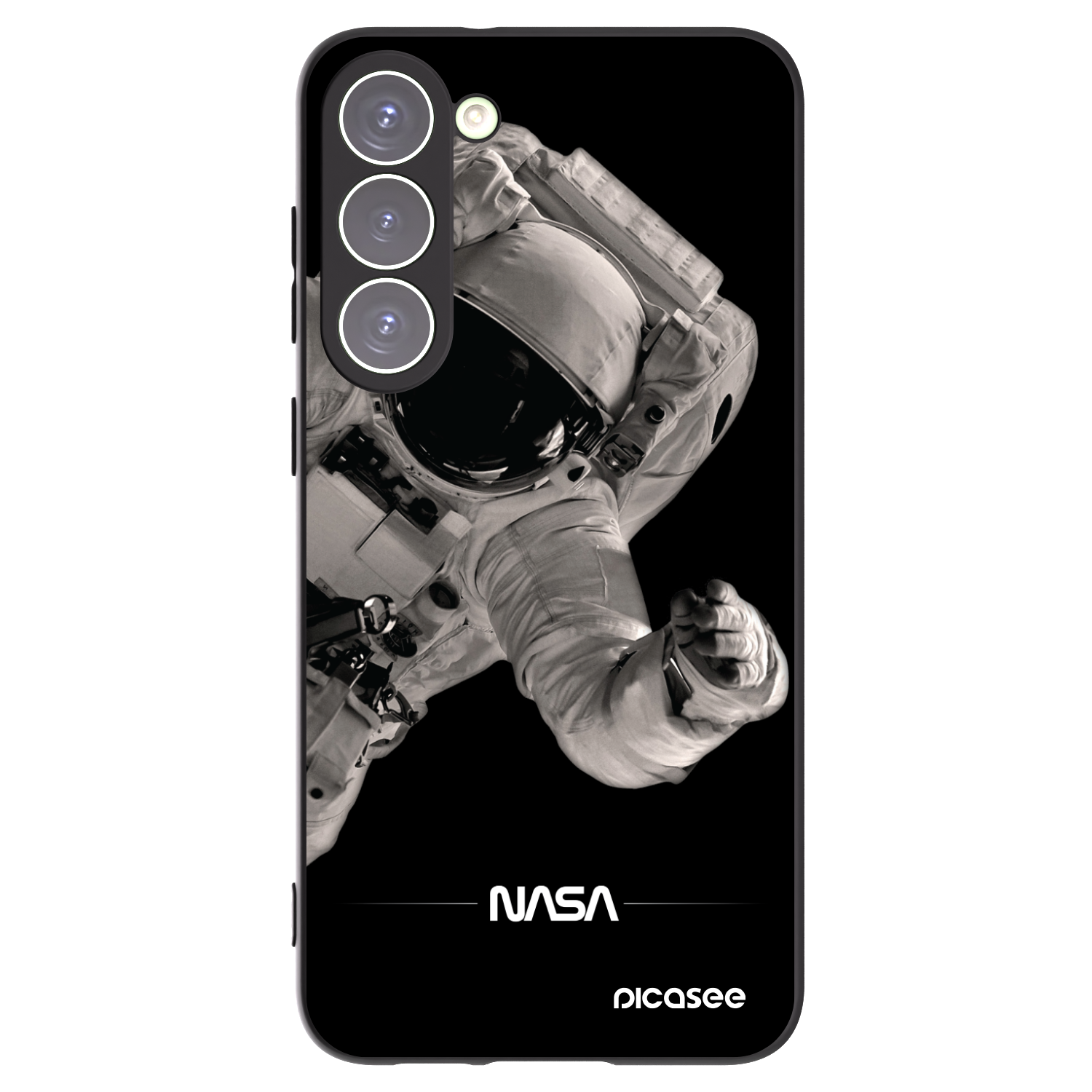 Picasee fekete szilikon tok az alábbi mobiltelefonokra Samsung Galaxy S23+ 5G - Astronaut Big
