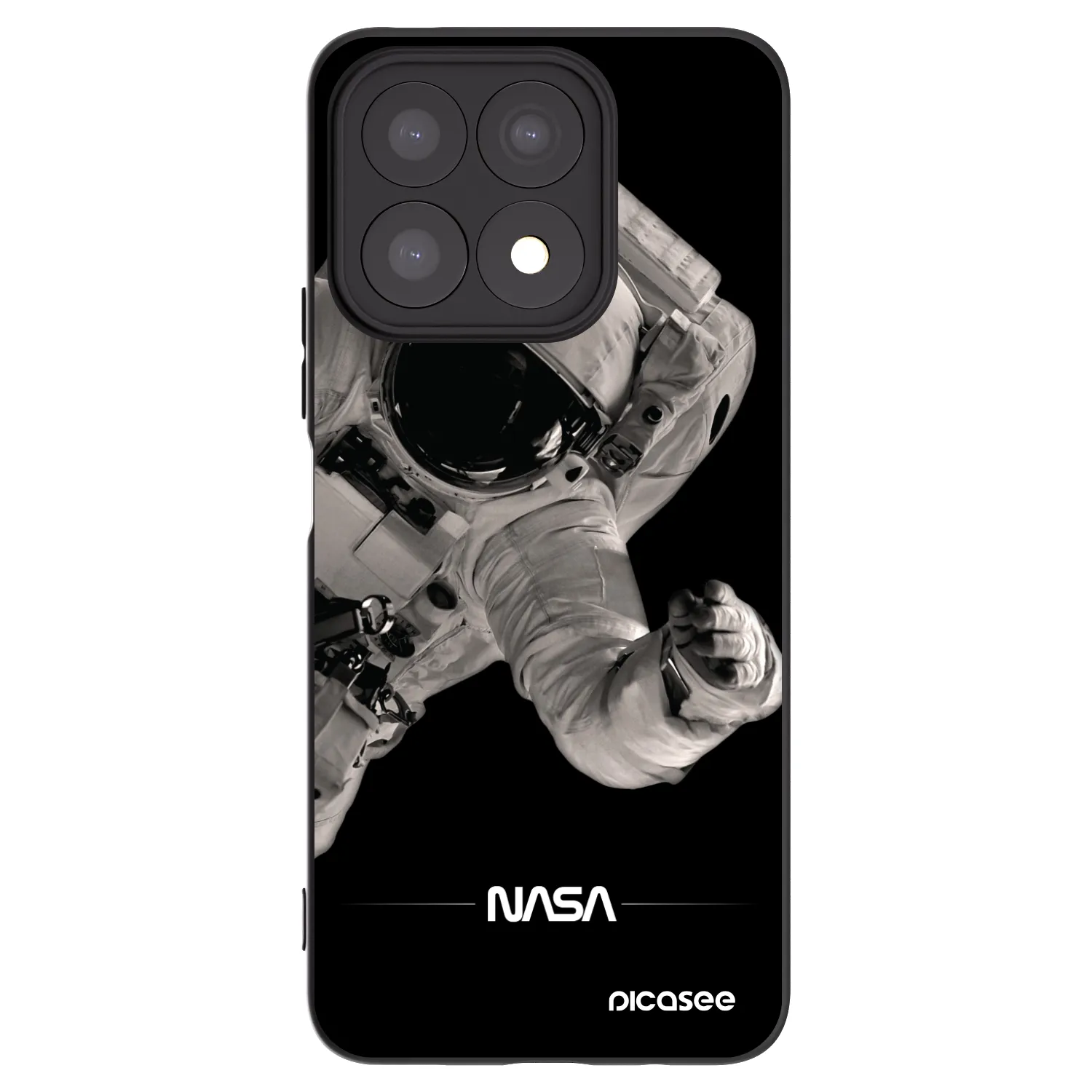 Picasee fekete szilikon tok az alábbi mobiltelefonokra Honor X8a - Astronaut Big