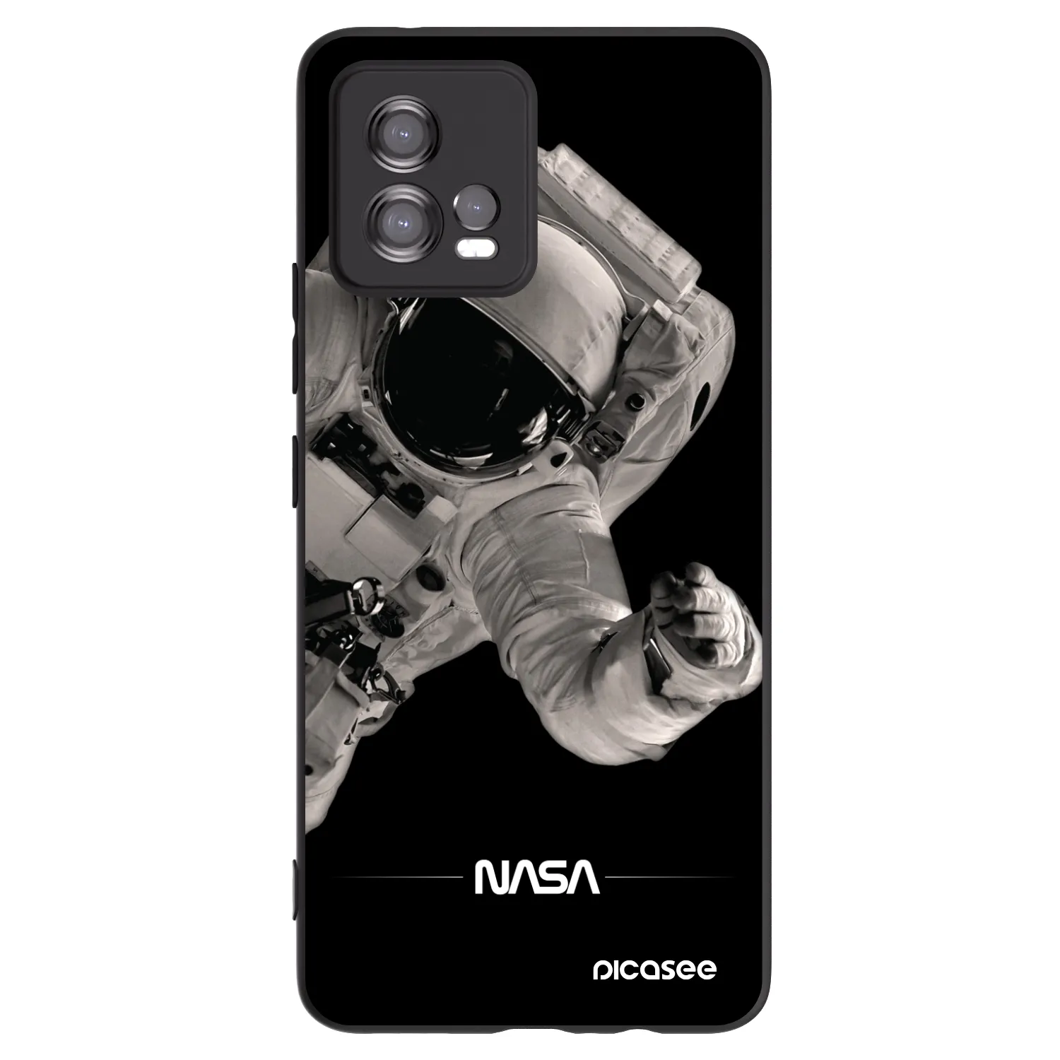 Picasee fekete szilikon tok az alábbi mobiltelefonokra Motorola Moto G72 - Astronaut Big