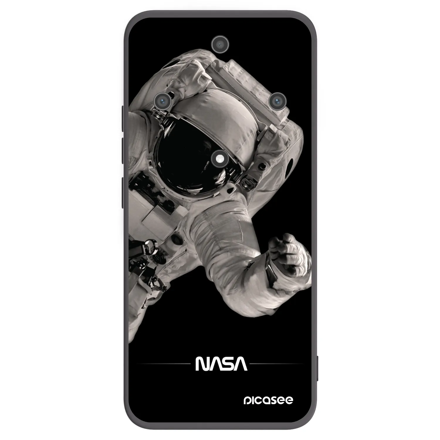 Picasee fekete szilikon tok az alábbi mobiltelefonokra Honor Magic5 Lite 5G - Astronaut Big