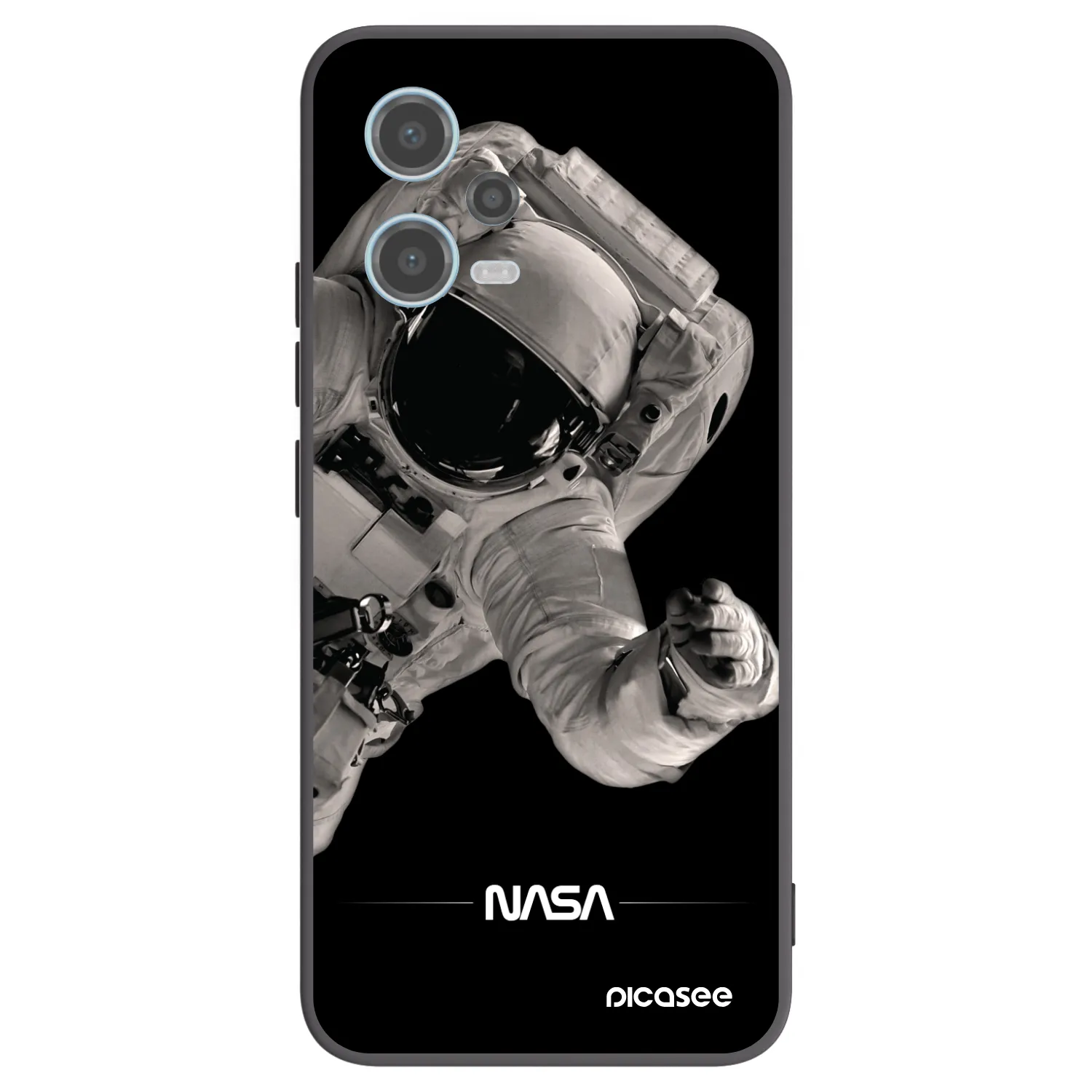 Picasee fekete szilikon tok az alábbi mobiltelefonokra Xiaomi Redmi Note 12 5G - Astronaut Big