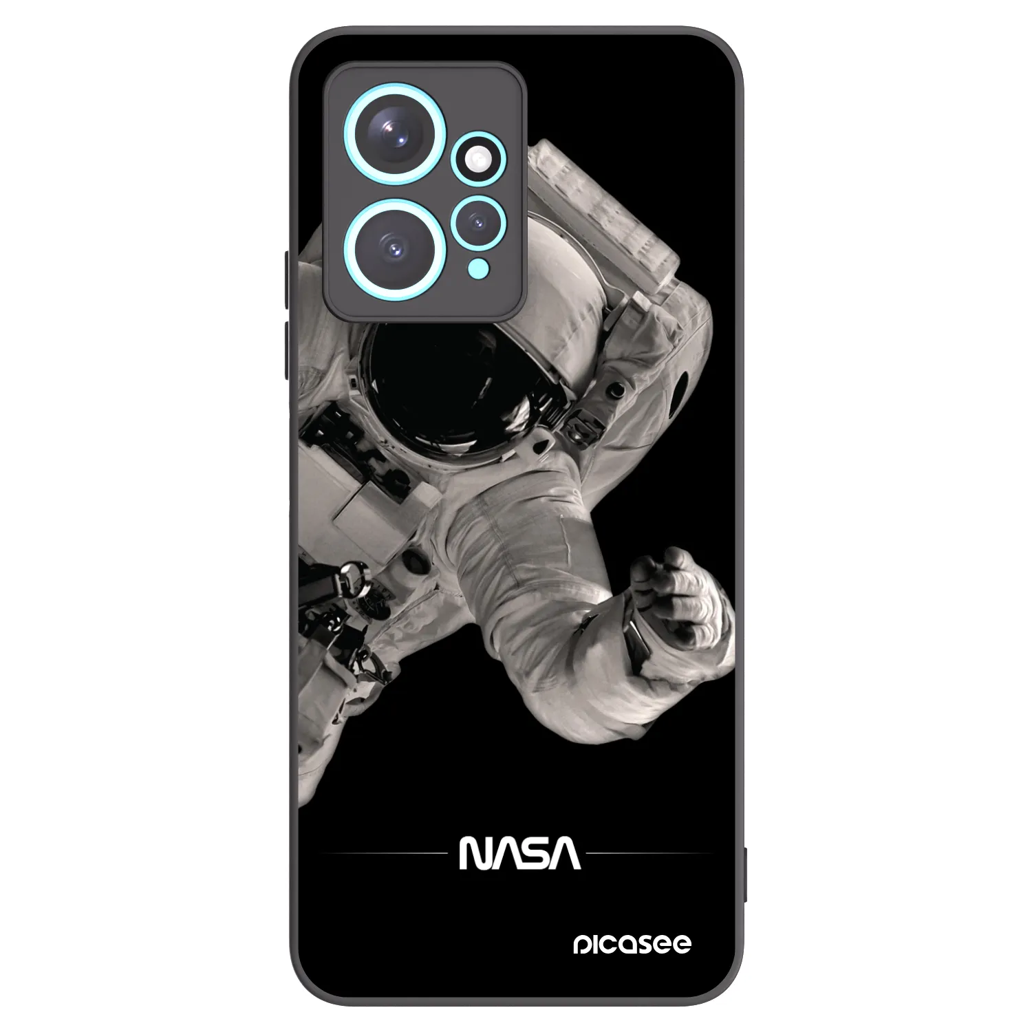Picasee fekete szilikon tok az alábbi mobiltelefonokra Xiaomi Redmi Note 12 4G - Astronaut Big
