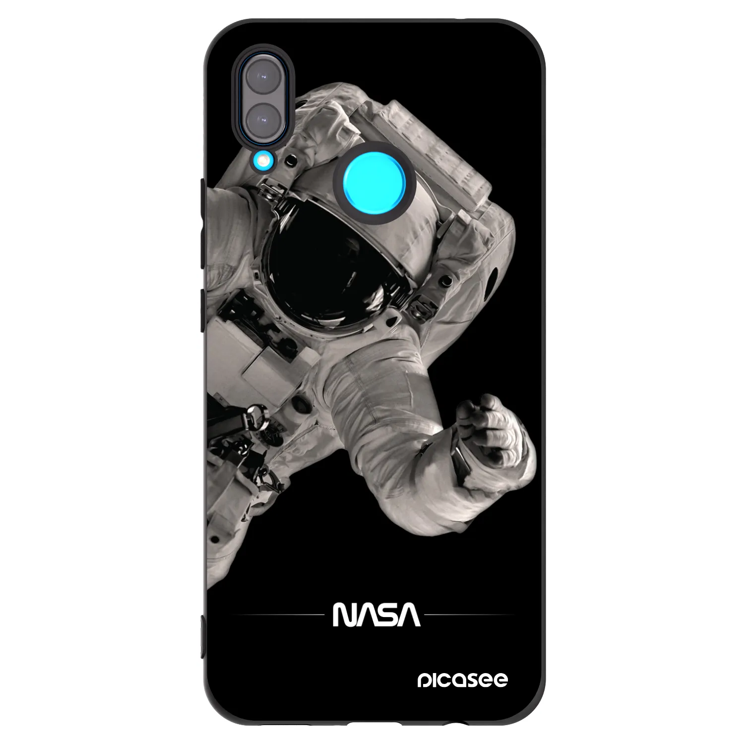 Picasee fekete szilikon tok az alábbi mobiltelefonokra Huawei Nova 3i - Astronaut Big