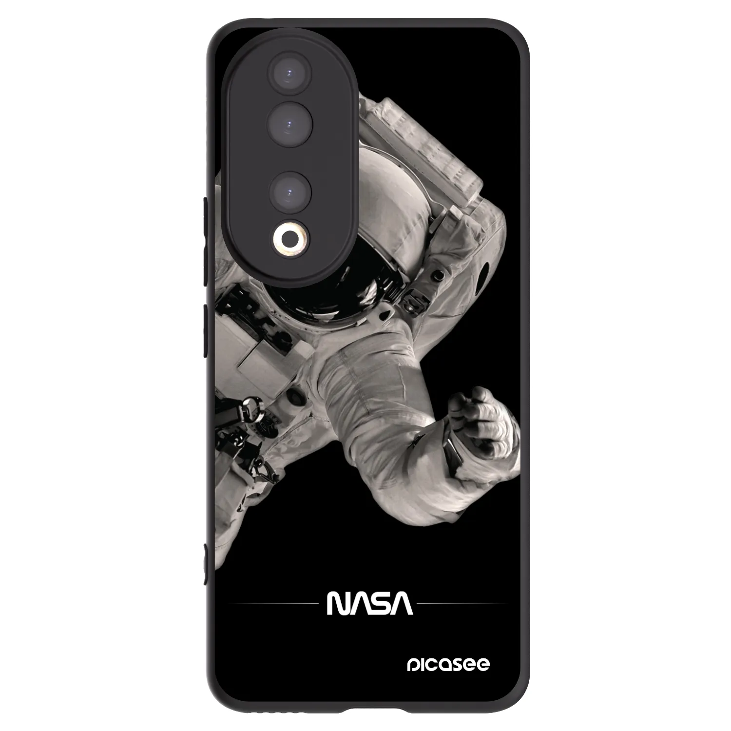 Picasee fekete szilikon tok az alábbi mobiltelefonokra Honor 90 5G - Astronaut Big