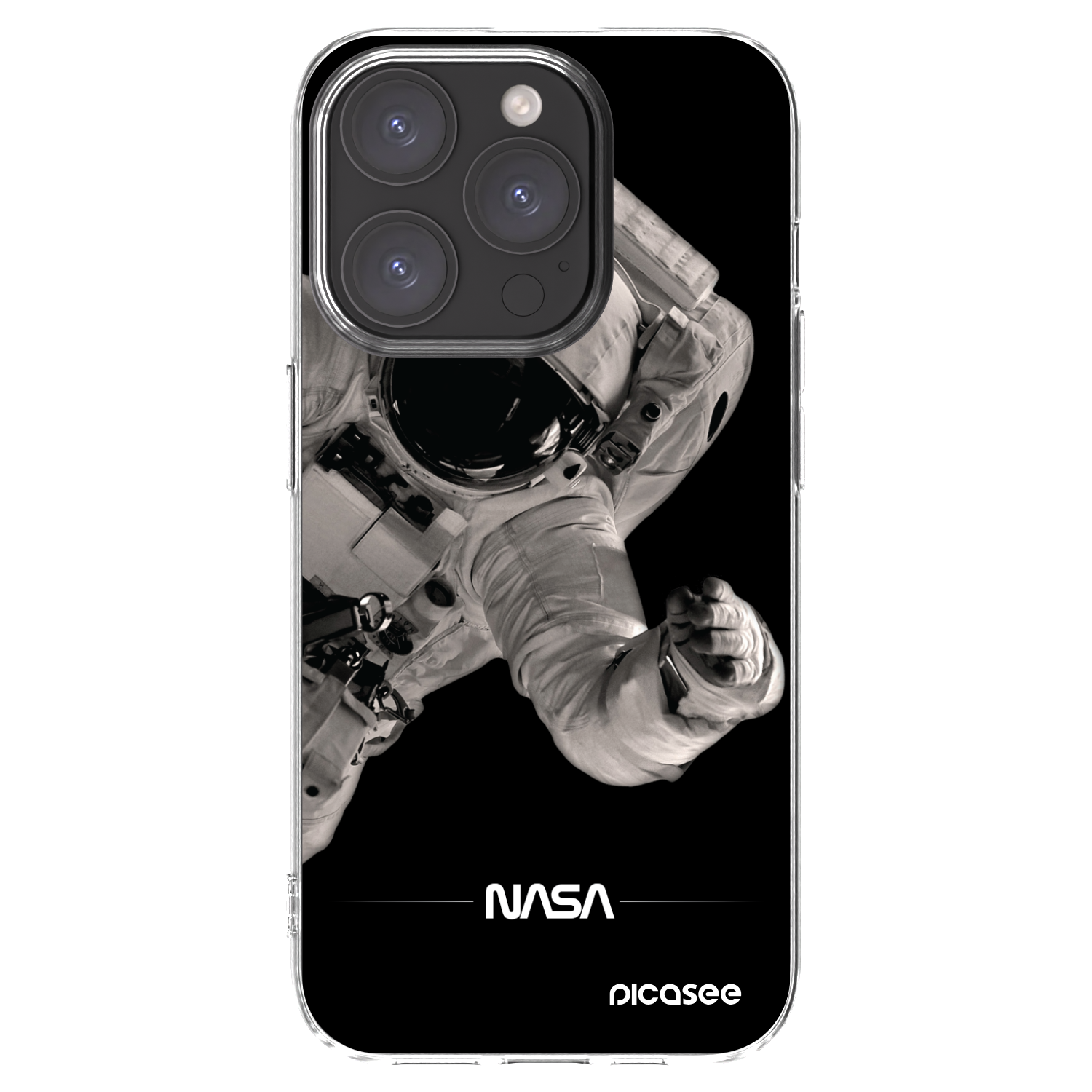 Picasee átlátszó szilikon tok az alábbi mobiltelefonokra Apple iPhone 15 Pro - Astronaut Big