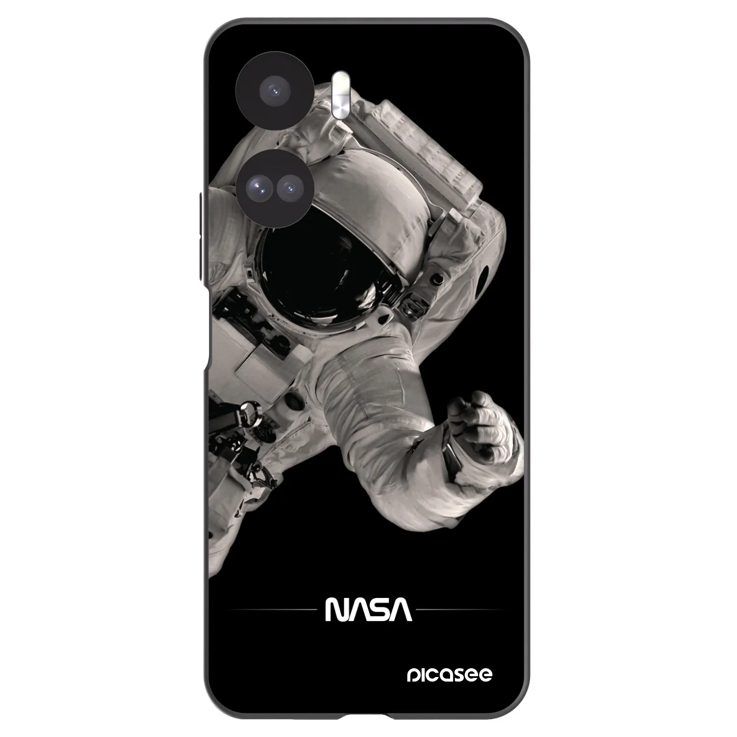 Picasee fekete szilikon tok az alábbi mobiltelefonokra Honor 90 Lite 5G - Astronaut Big